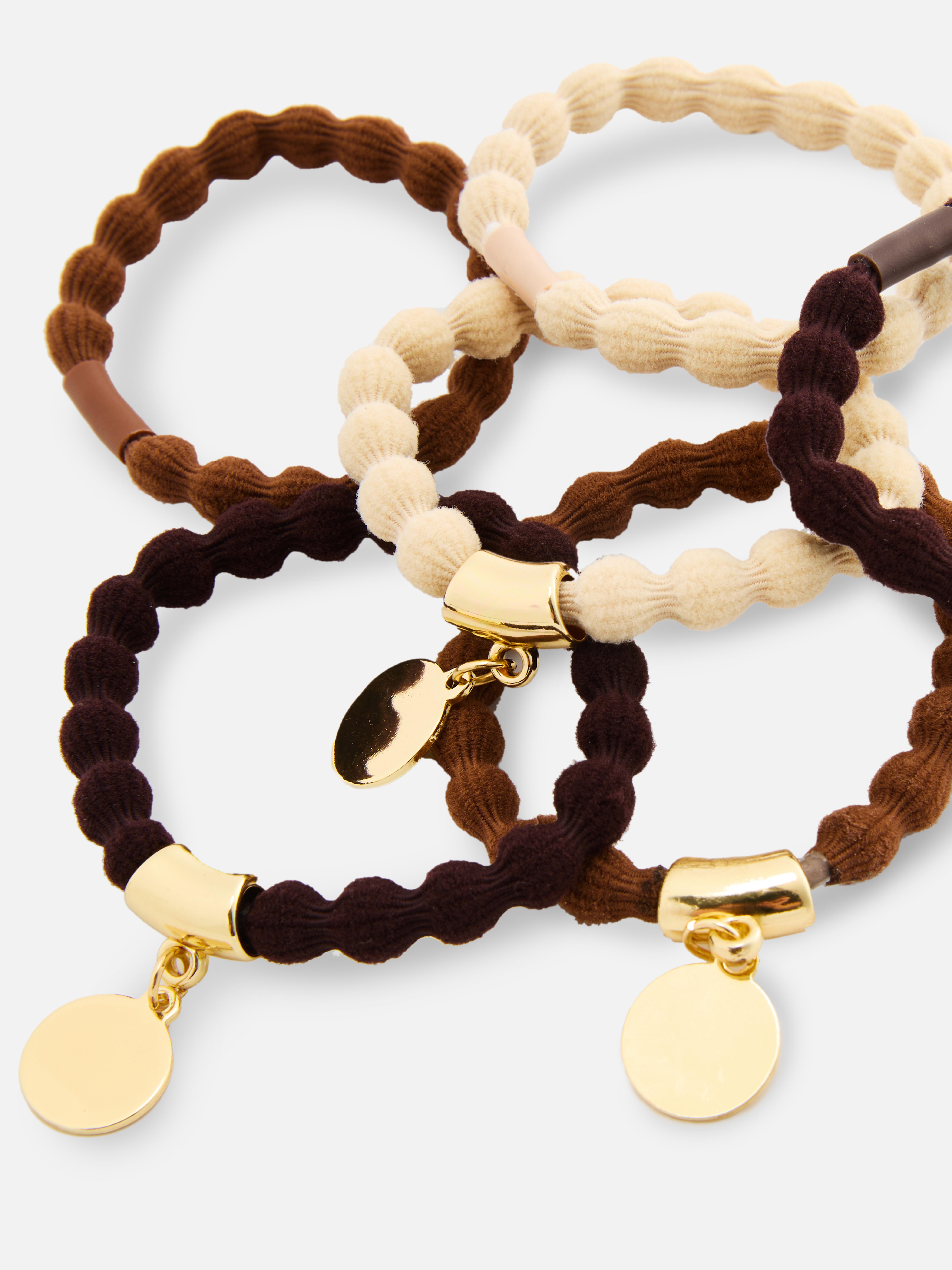 6pk Paula Echevarría Ribbed Hair Ties