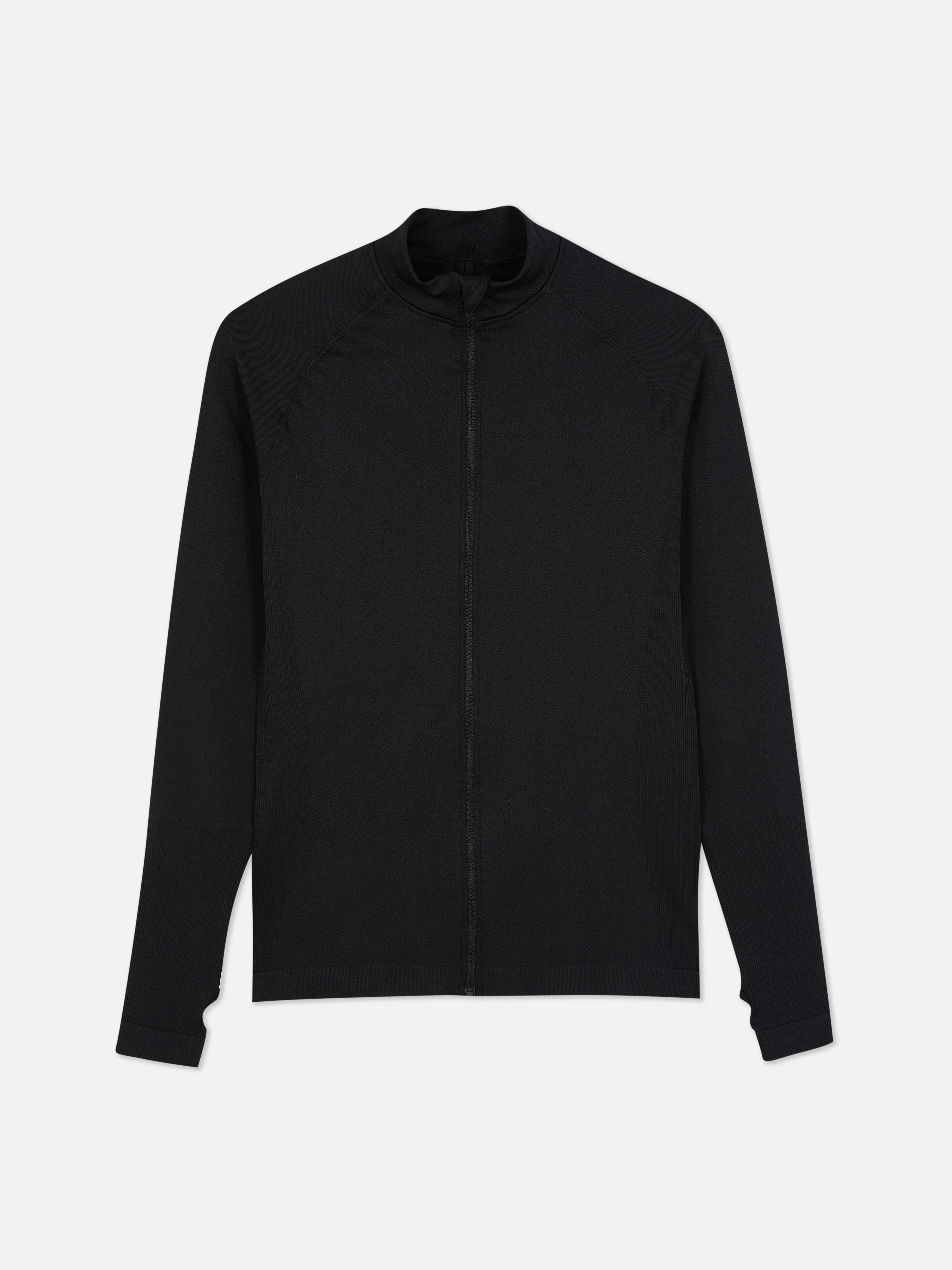Seamless Zip-Up Sports Jacket