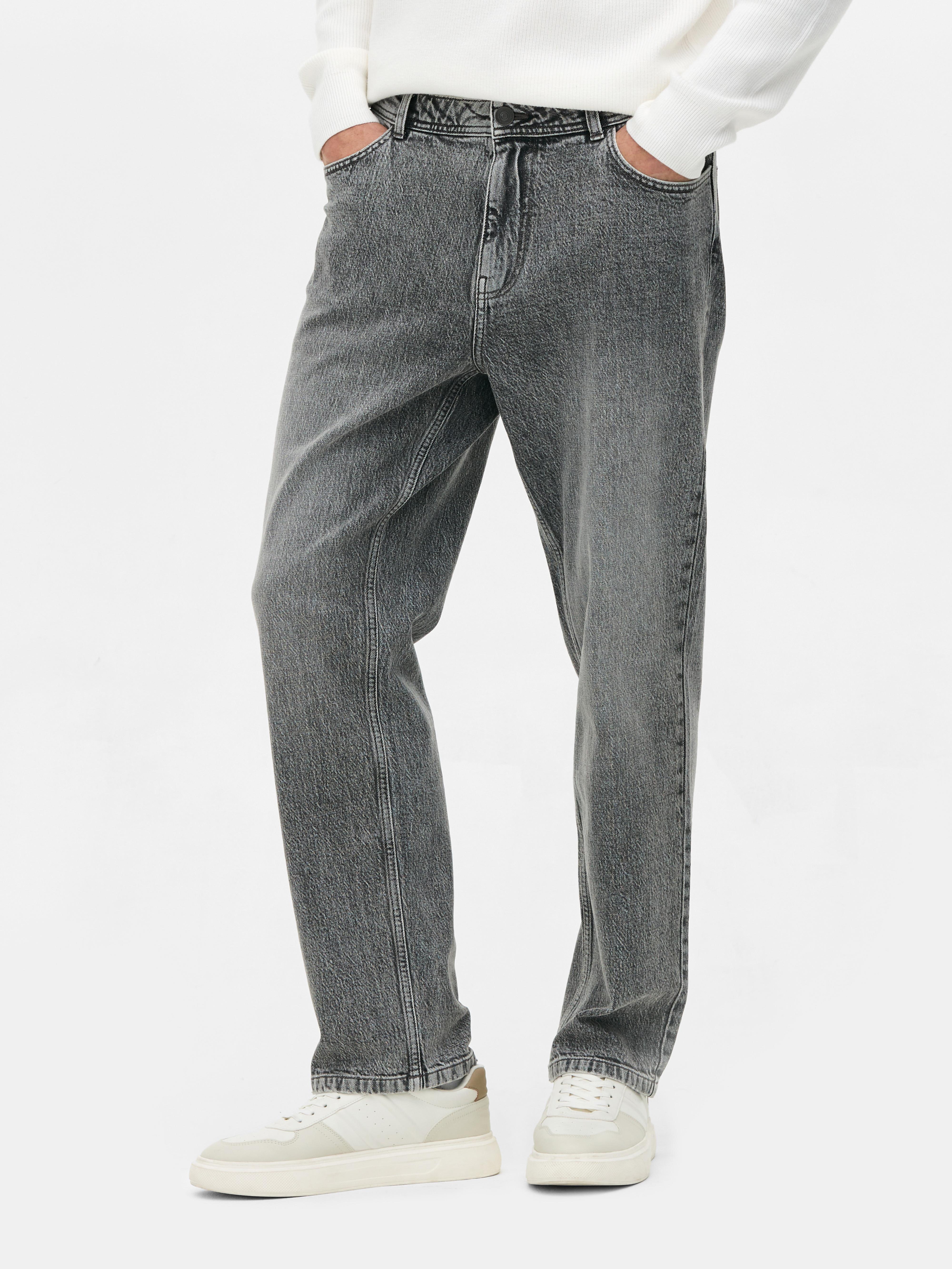 Mid-Rise Straight-Leg Jeans