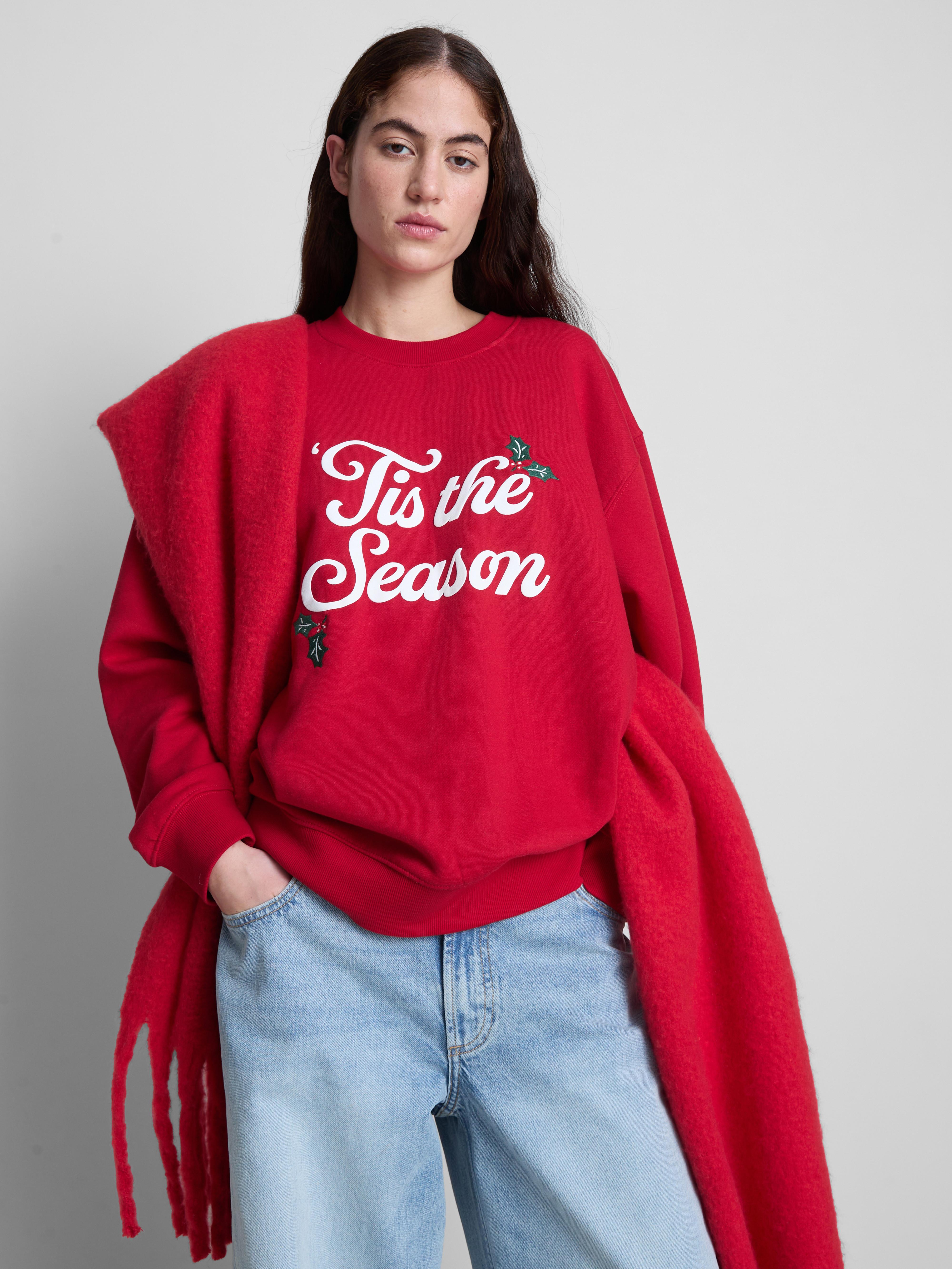 Christmas Cotton Blend Sweatshirt