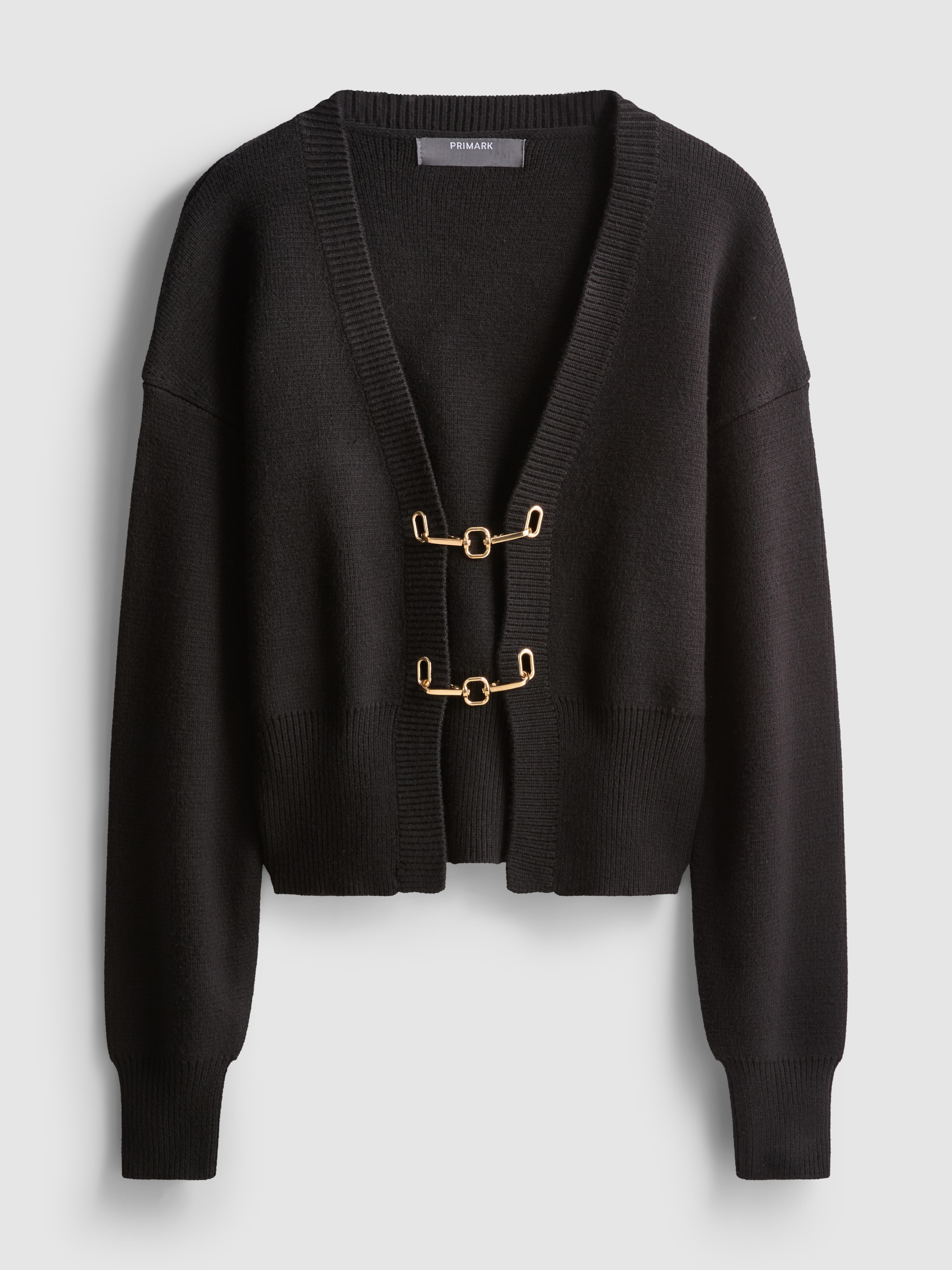 Sculpted Buckle Detail Cardigan