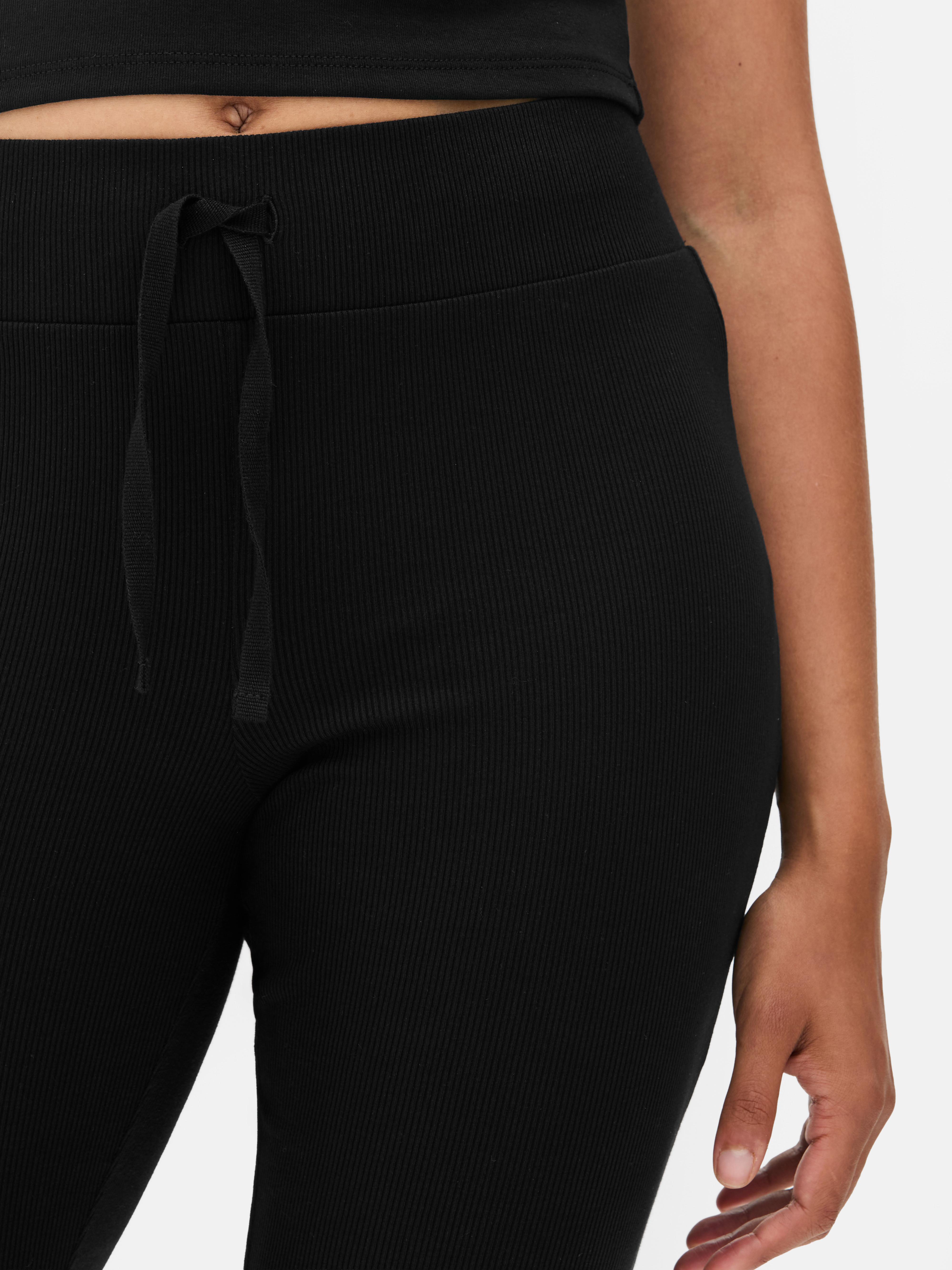 Ribbed Flare Leggings