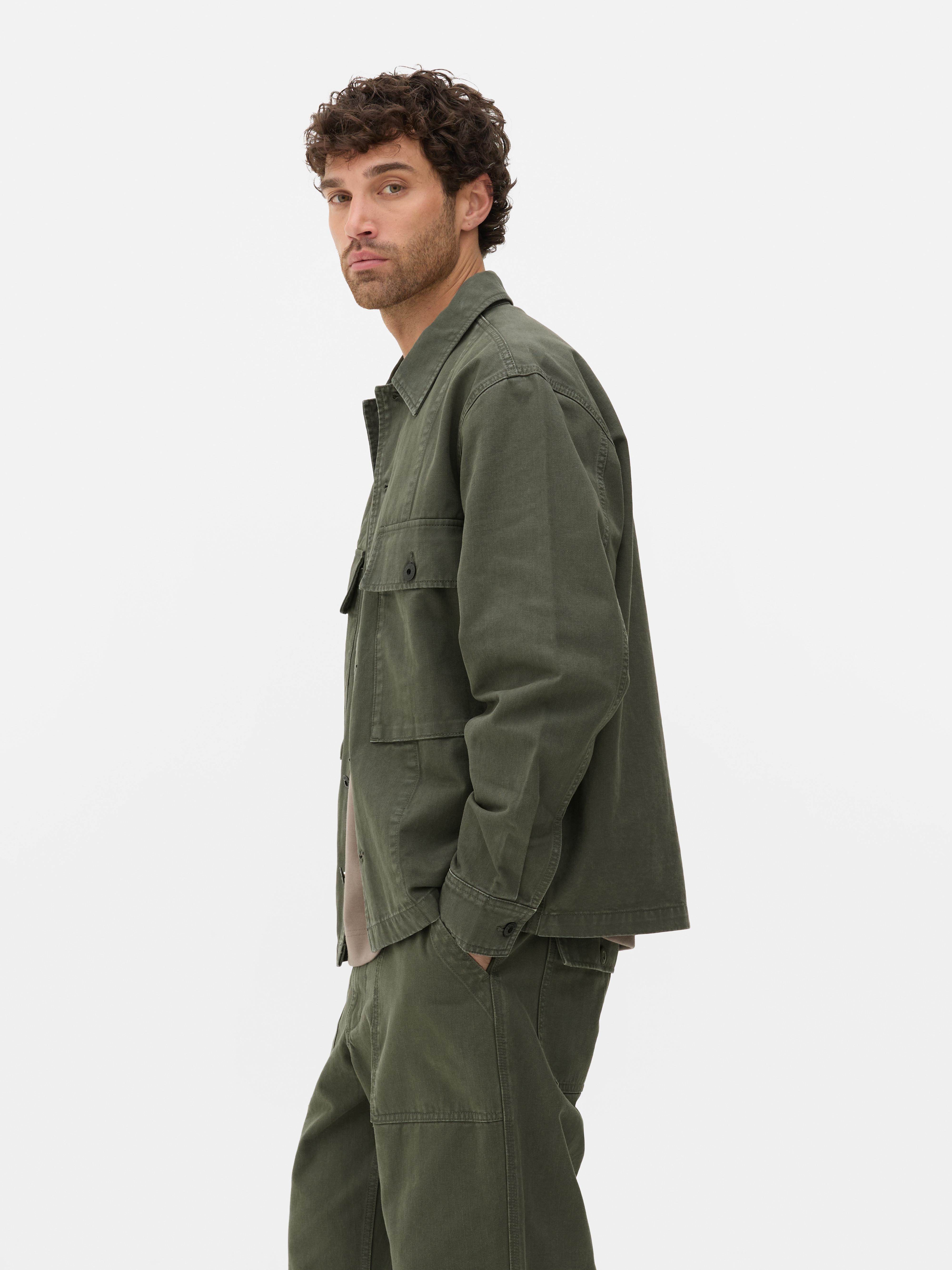 The stronghold Herringbone Canvas Jacket