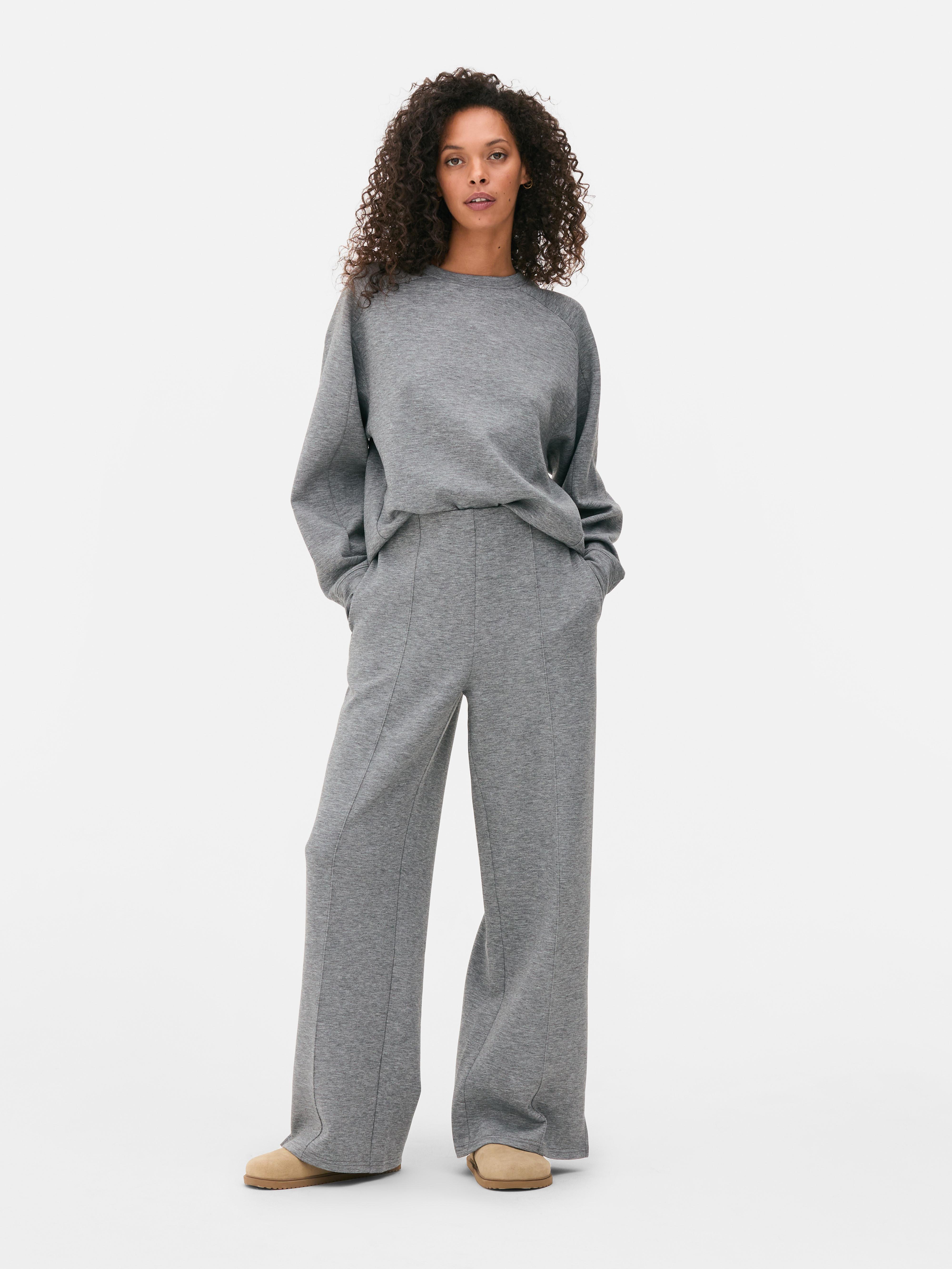 The Edit Wide Leg Scuba Pants