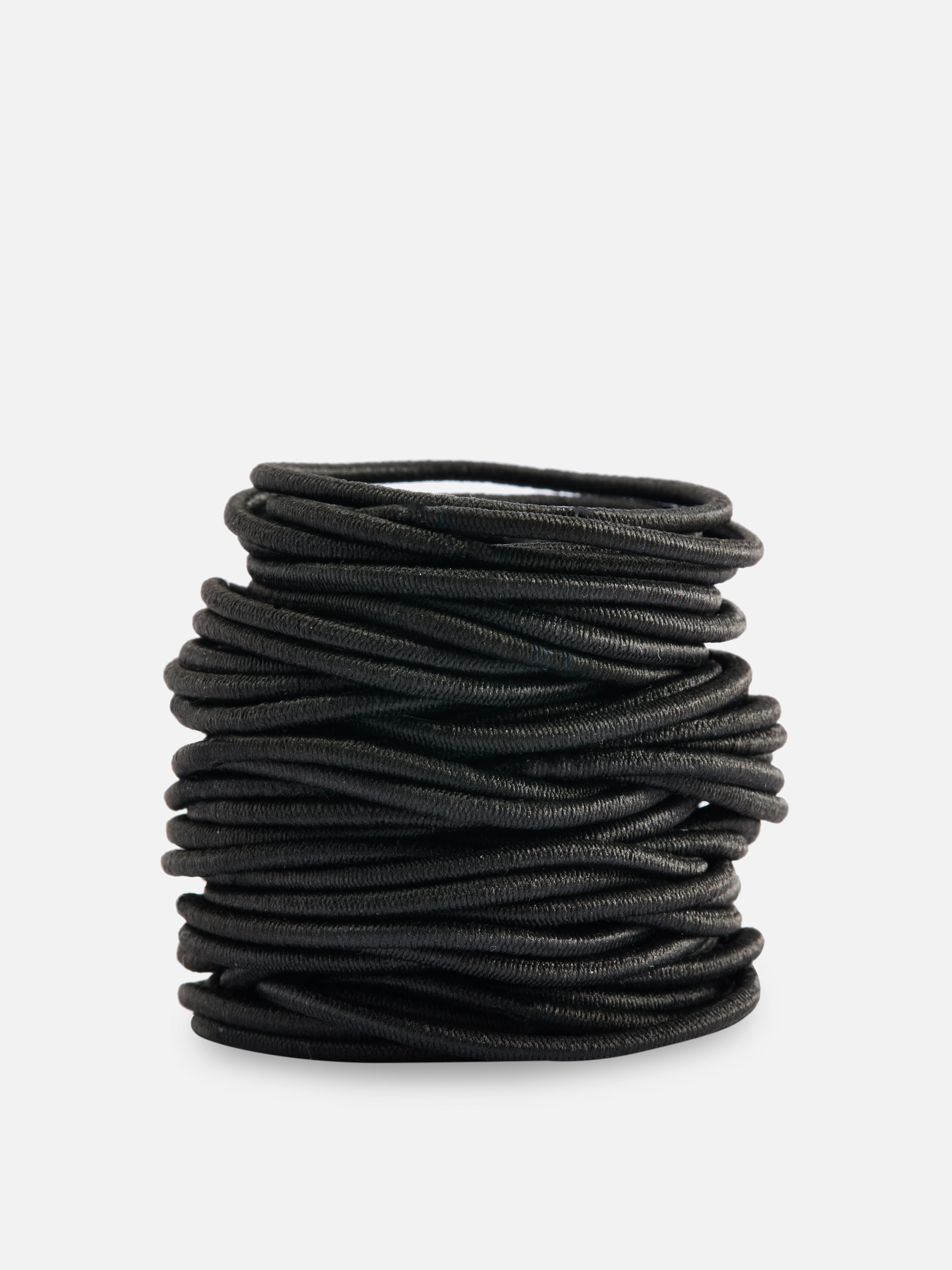 60-Pack Skinny Ponytail Holders