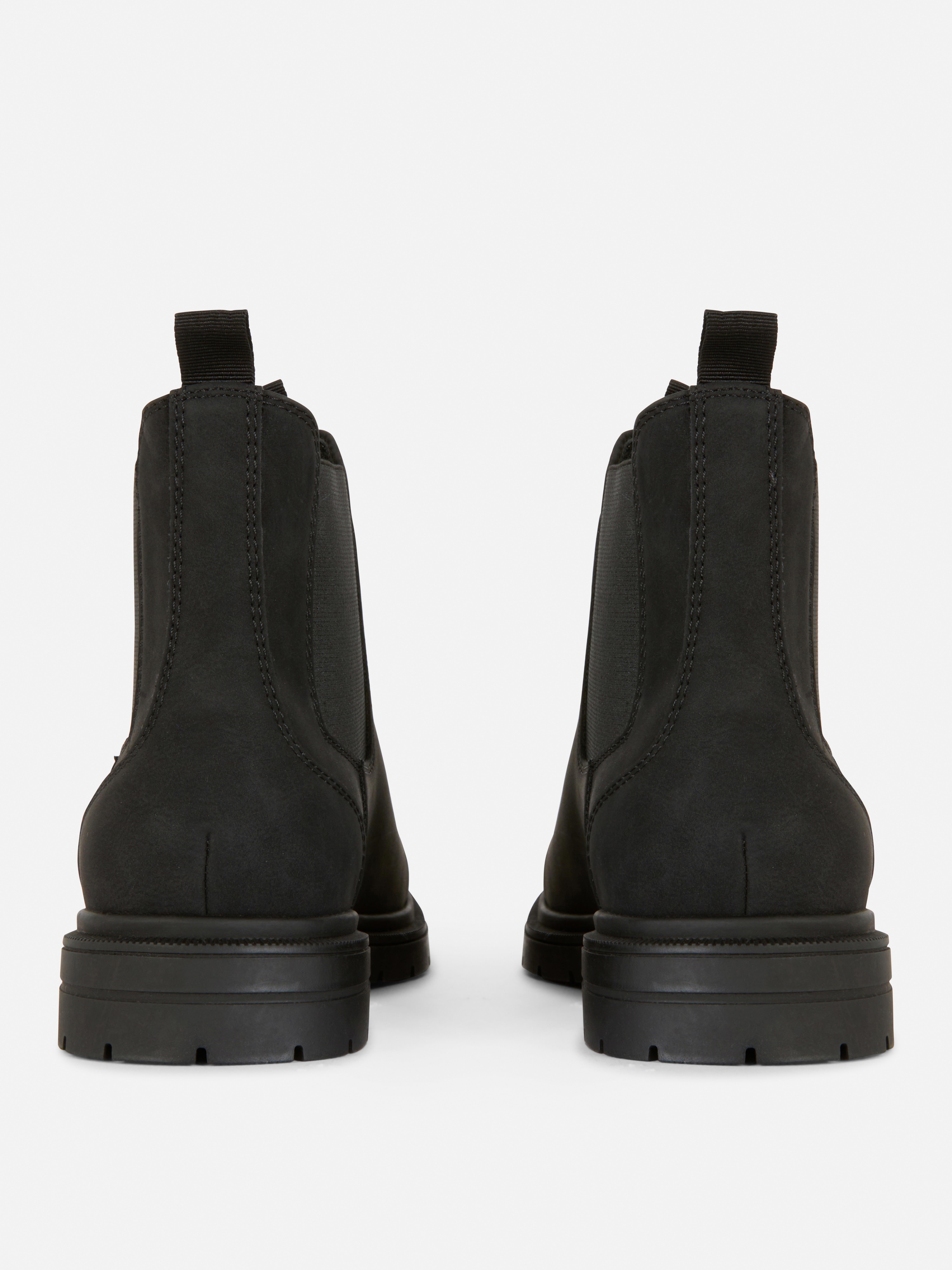 Faux Suede Chelsea Boot