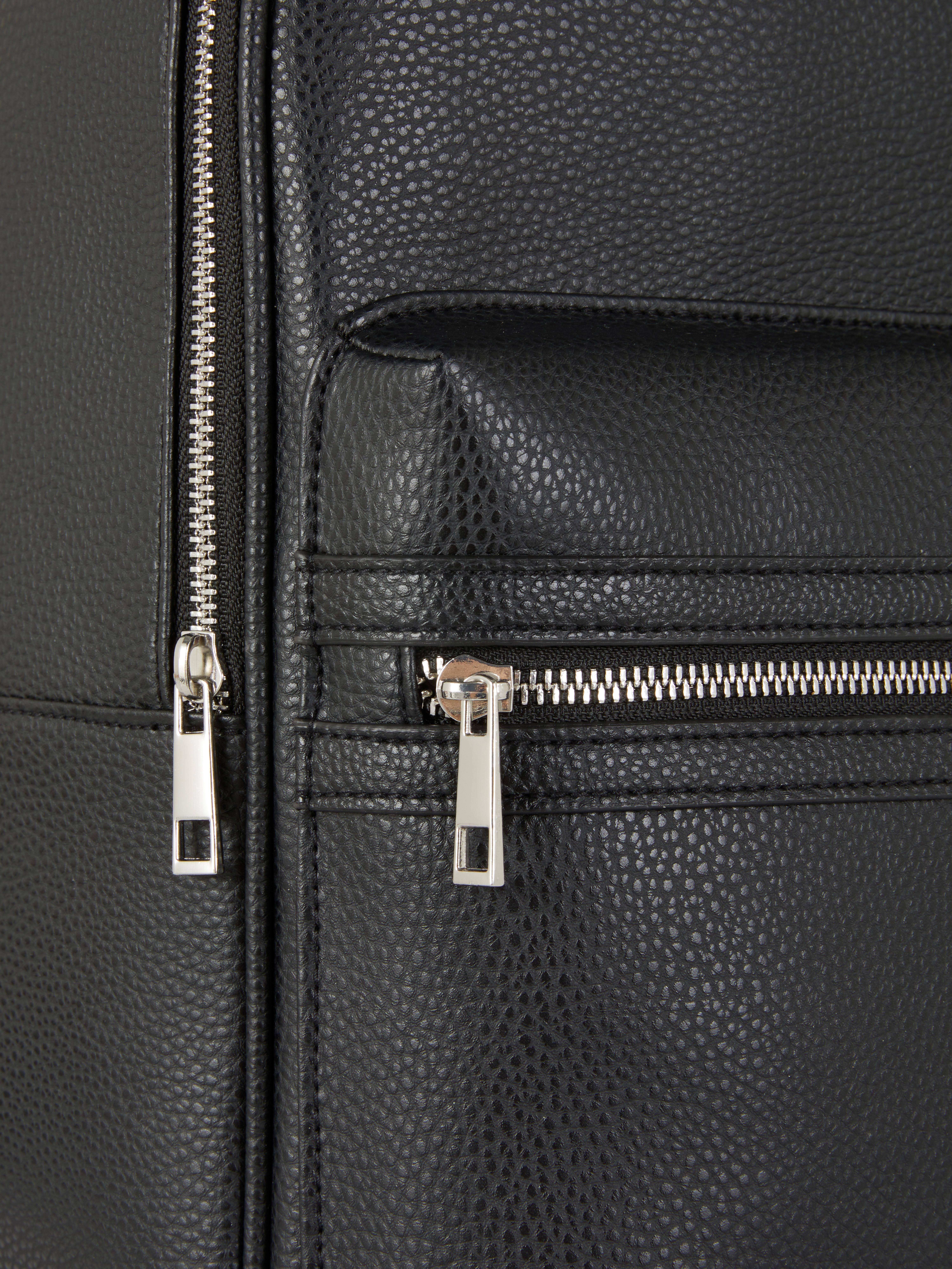 Faux Leather Backpack