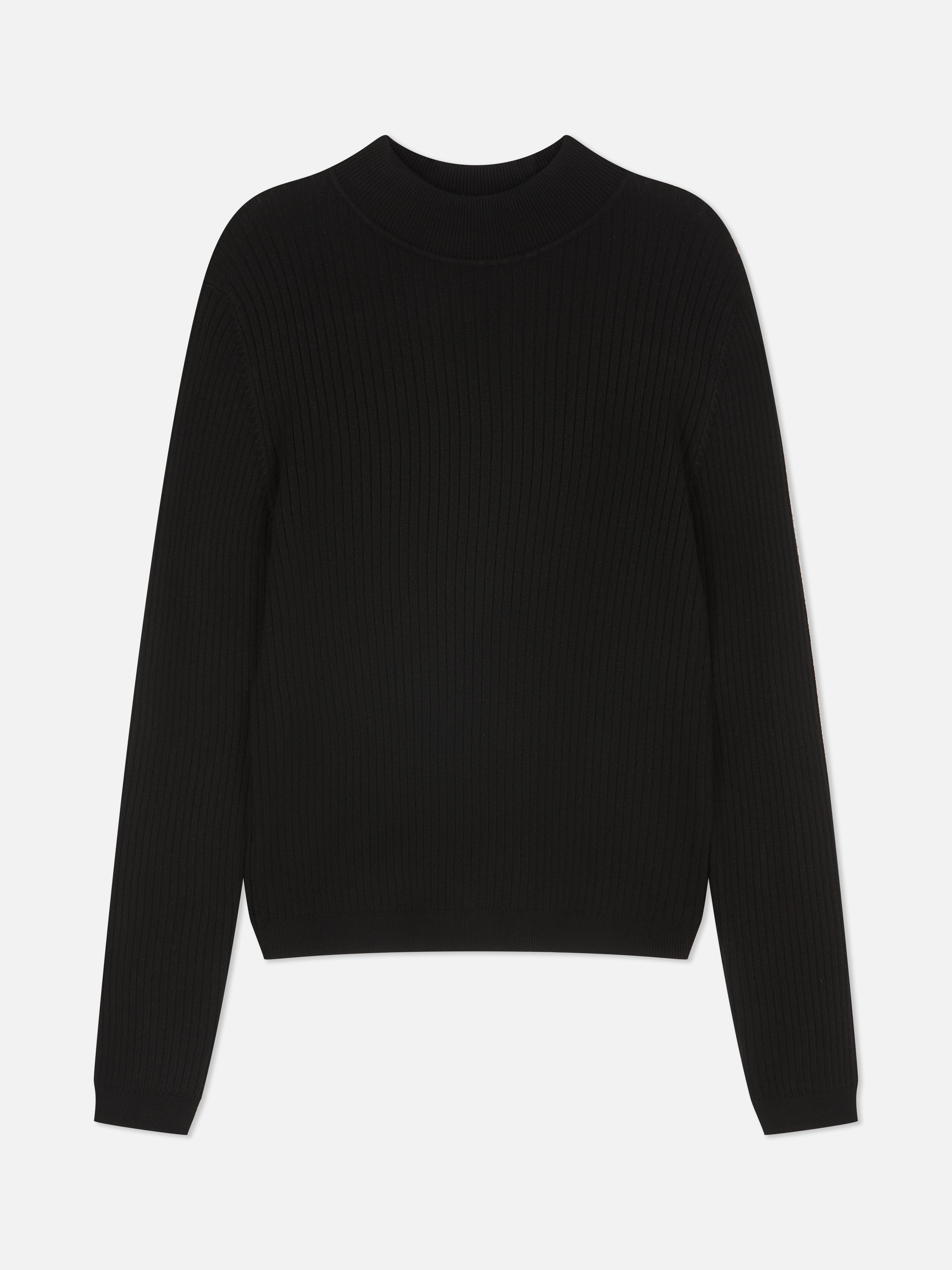 Ribbed Turtleneck Sweater