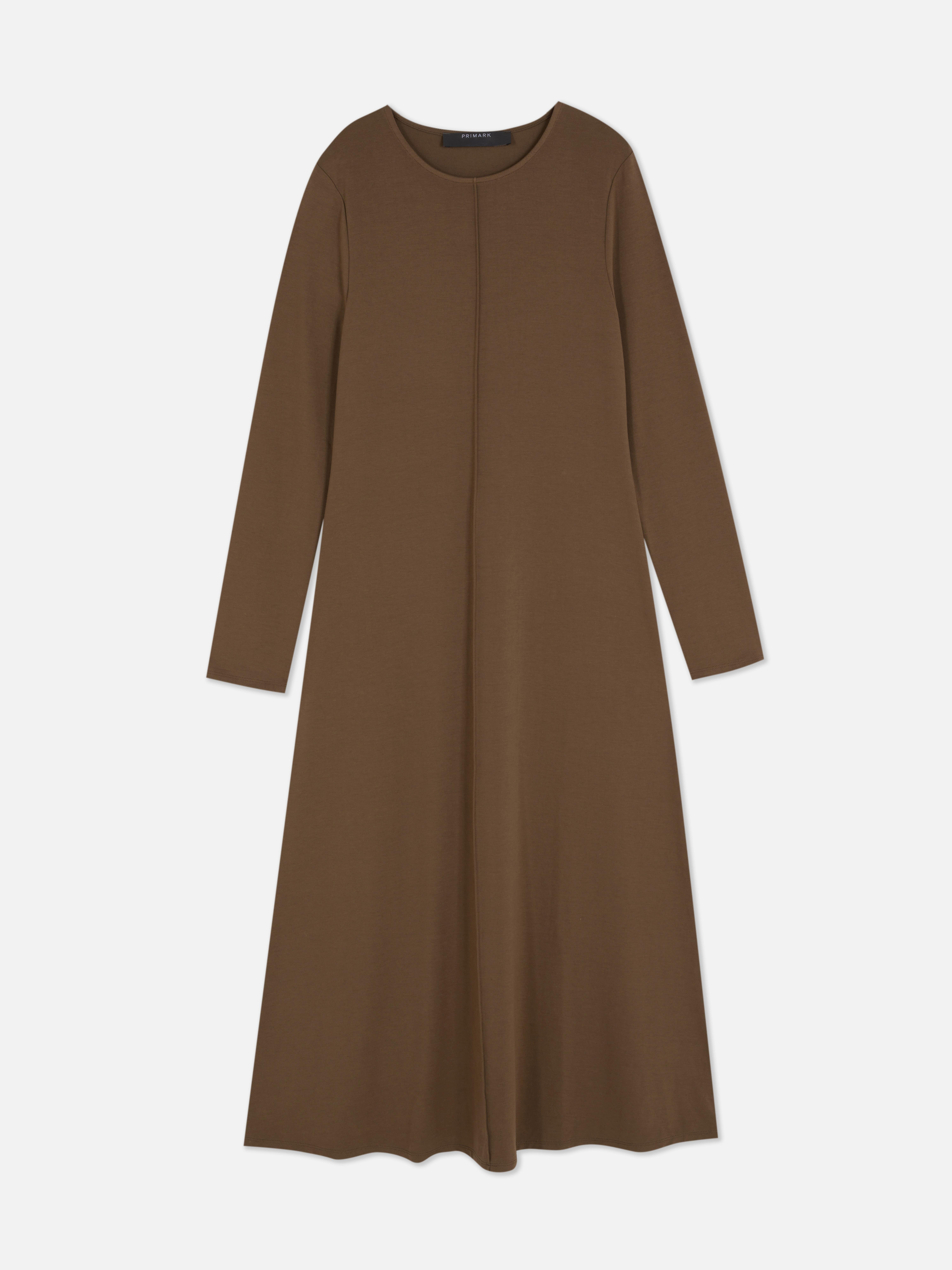 Paula Echevarría Vertical Seam Midi Dress