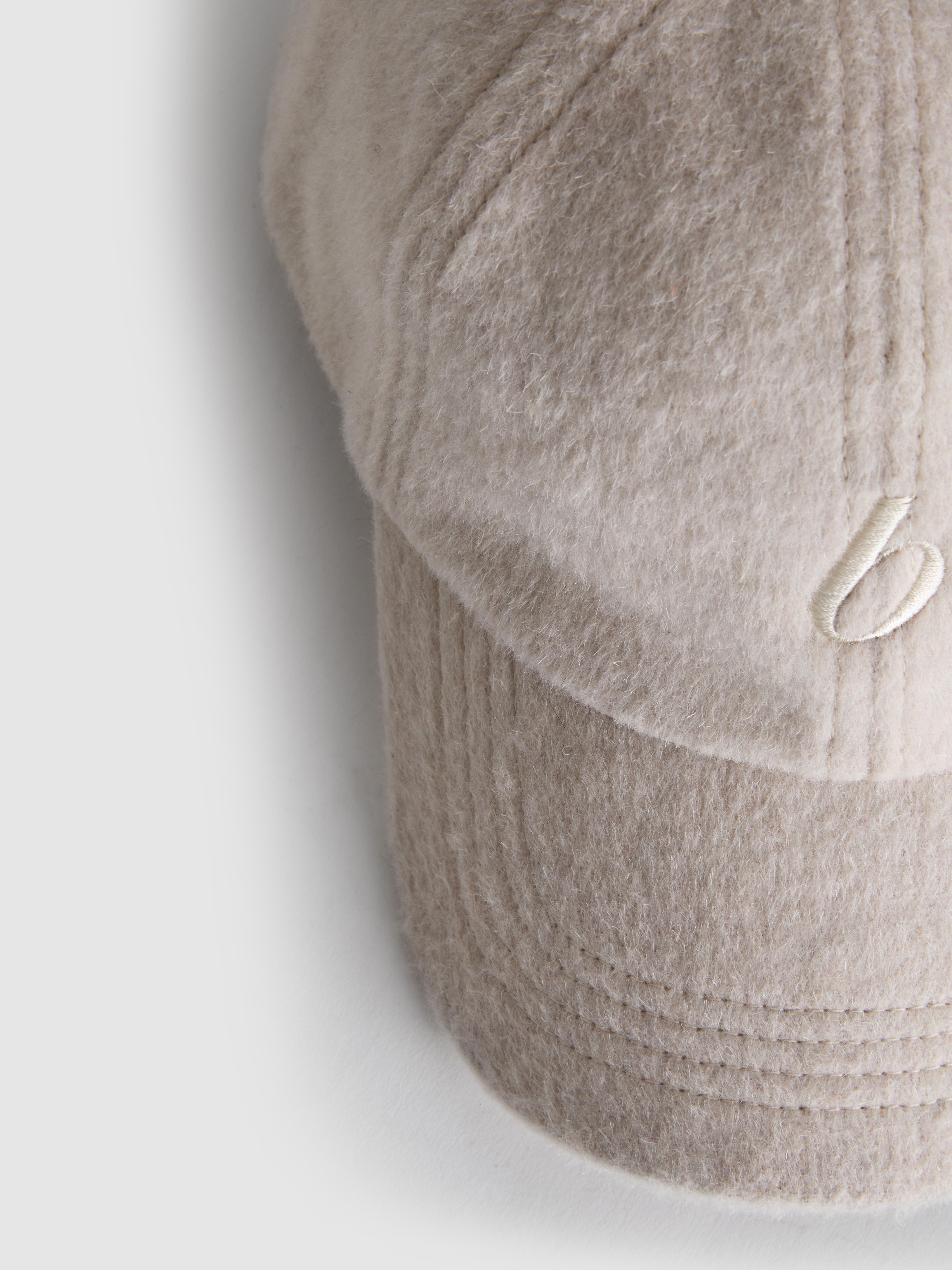 Wool Blend Initial Baseball Cap
