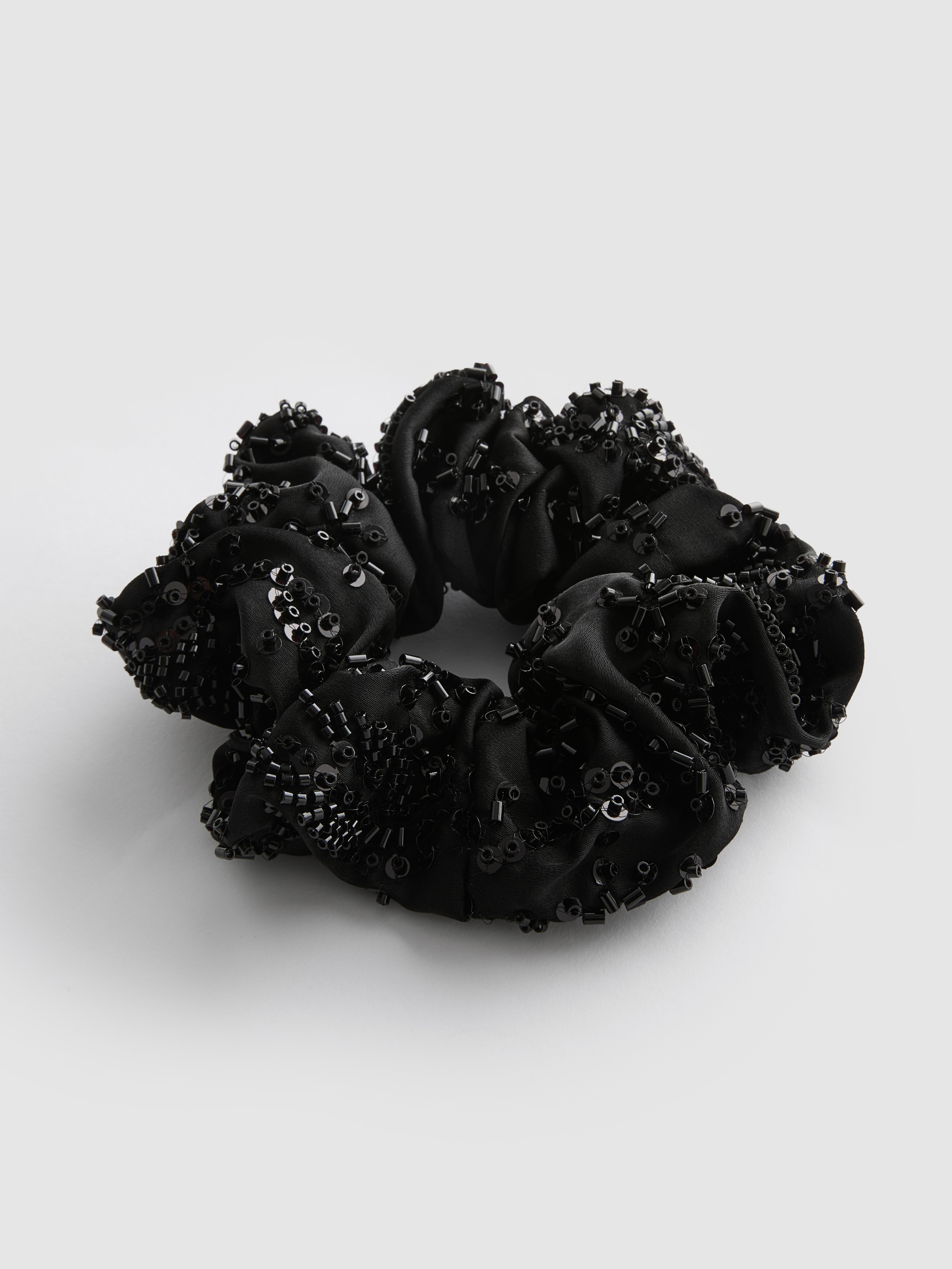 Bead Embellished Hair Scrunchie