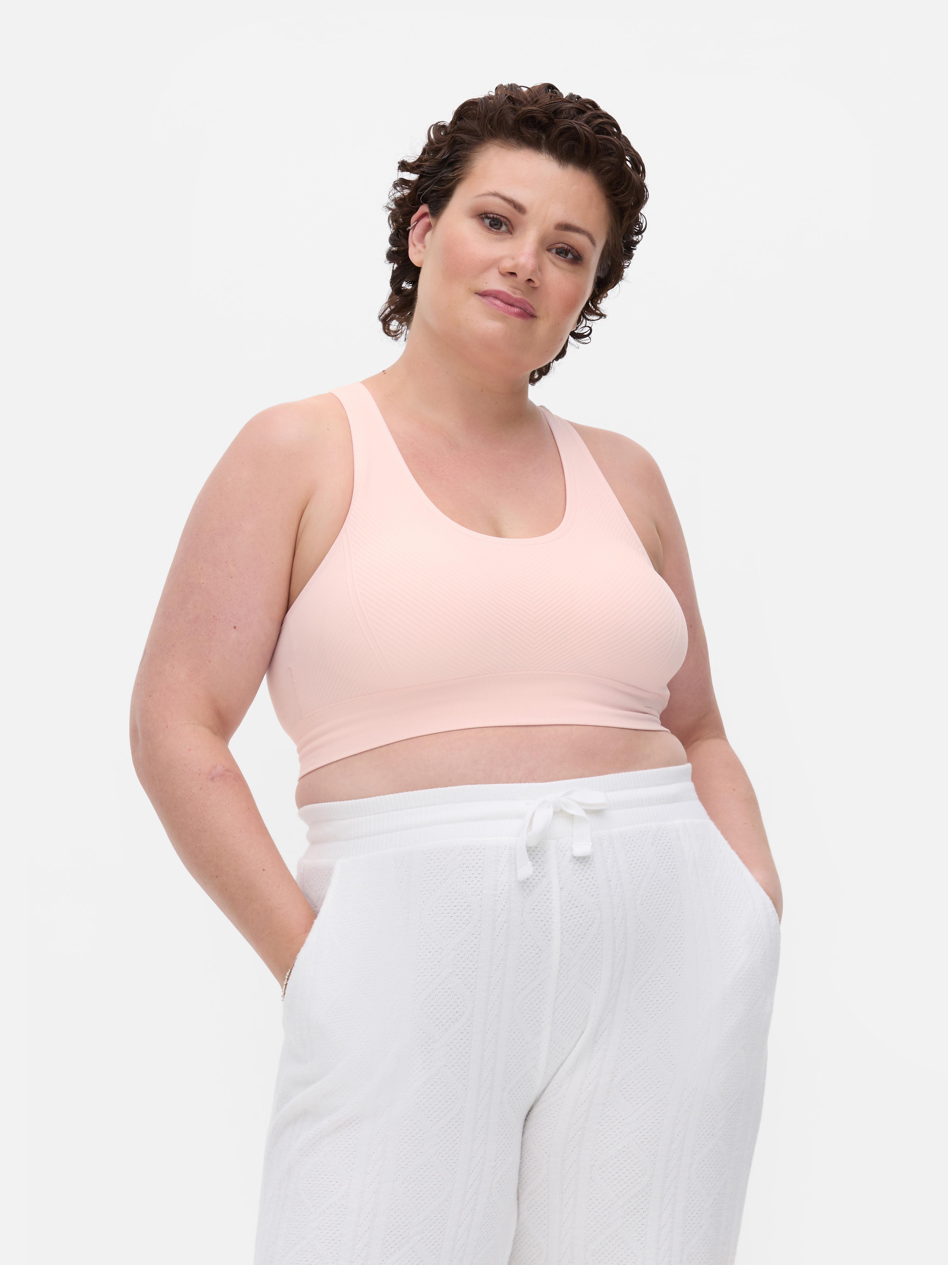 3pk Breast Cancer Awareness Seamless Racerback Sports Bras