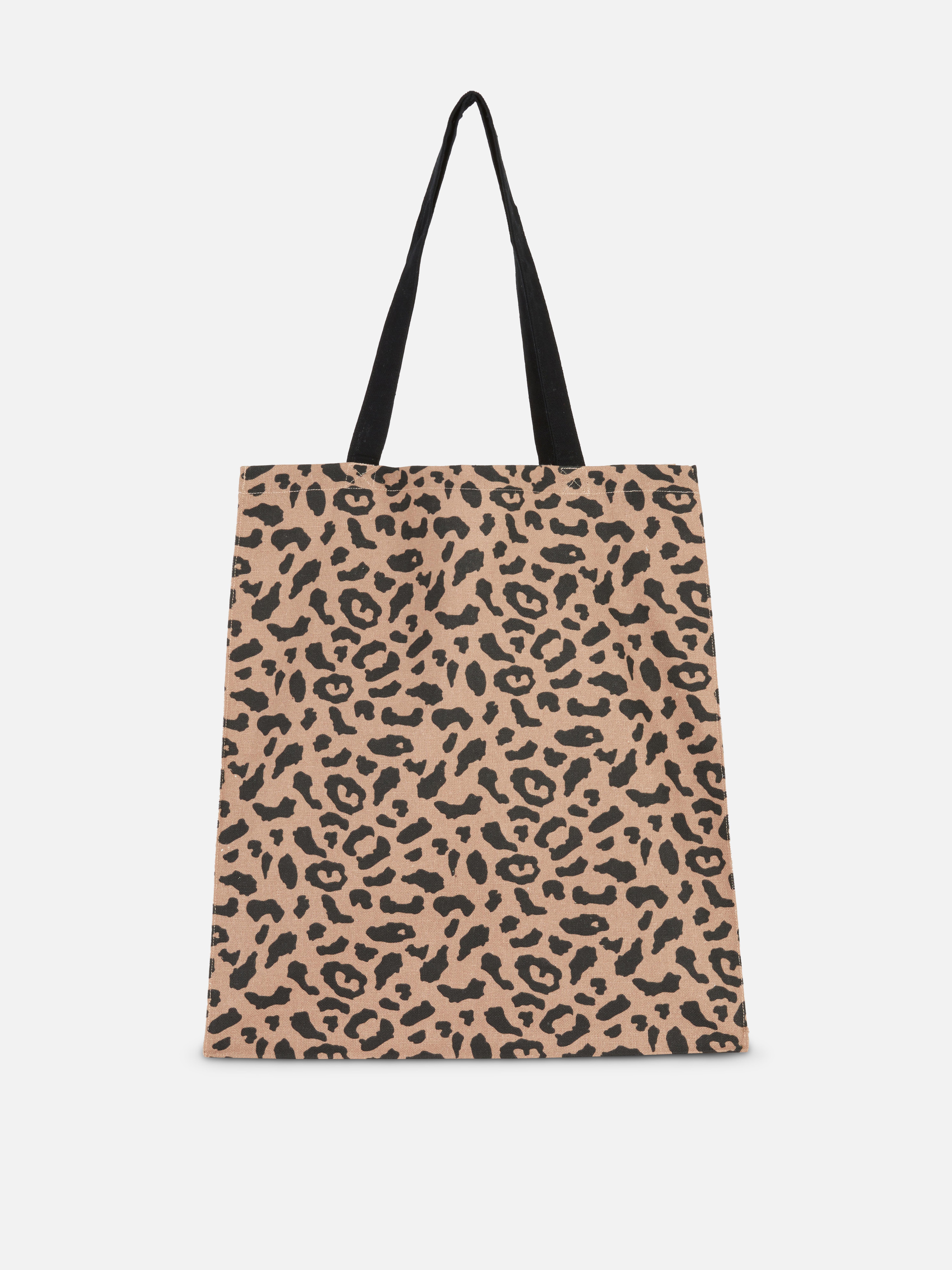 Leopard Canvas Tote Bag