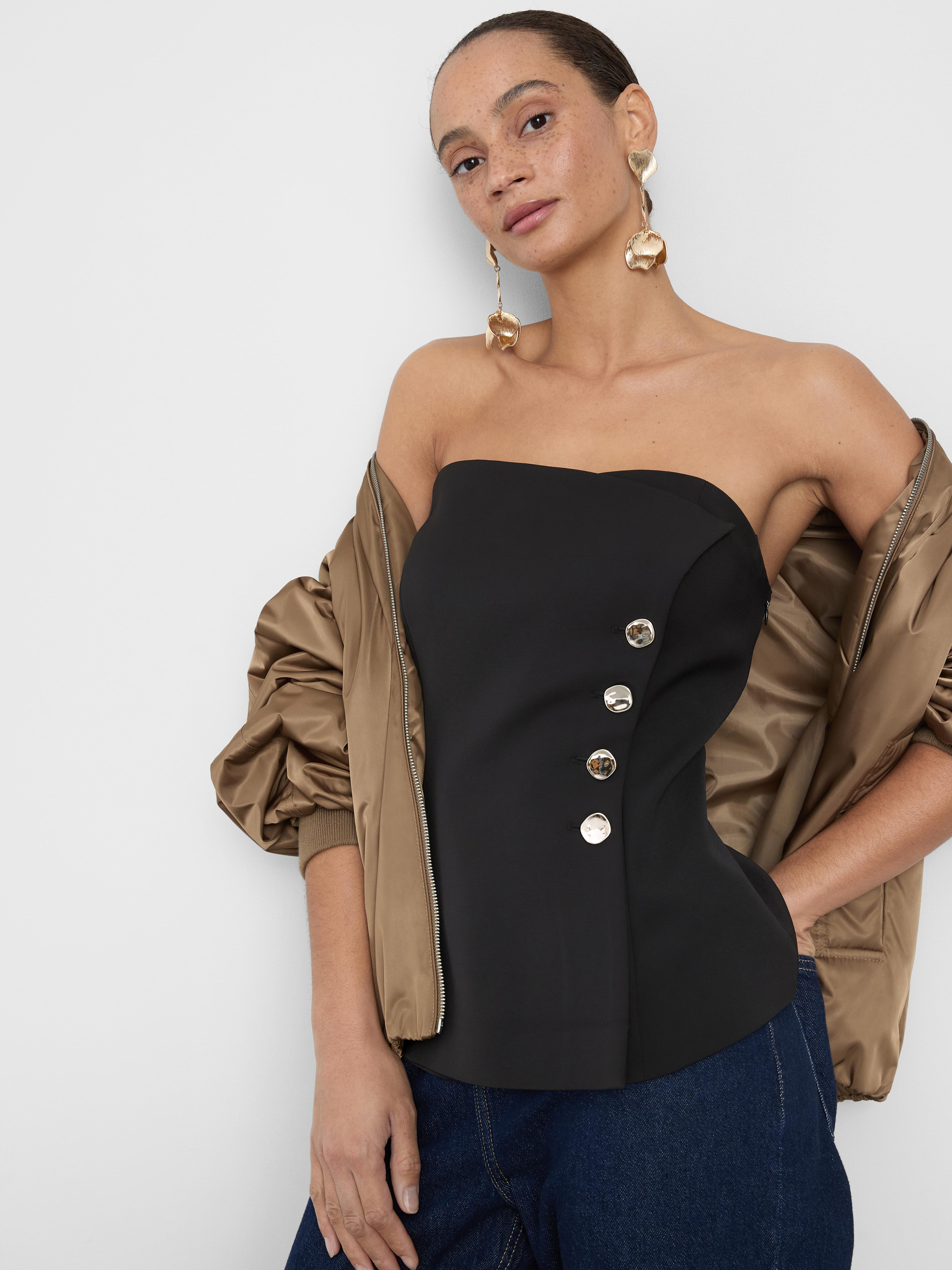 Wrap Strapless Waistcoat