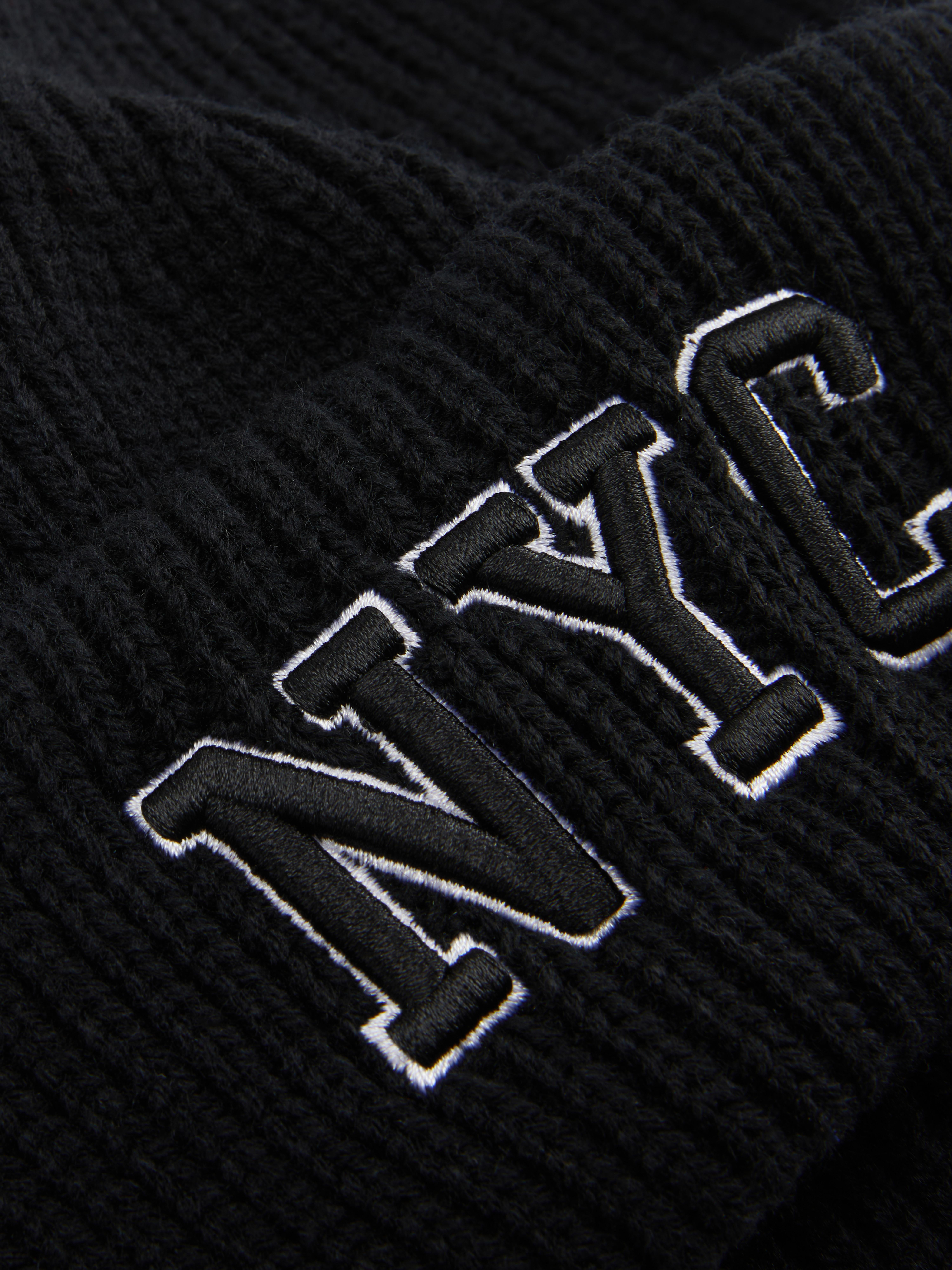 NYC Ribbed Beanie Hat