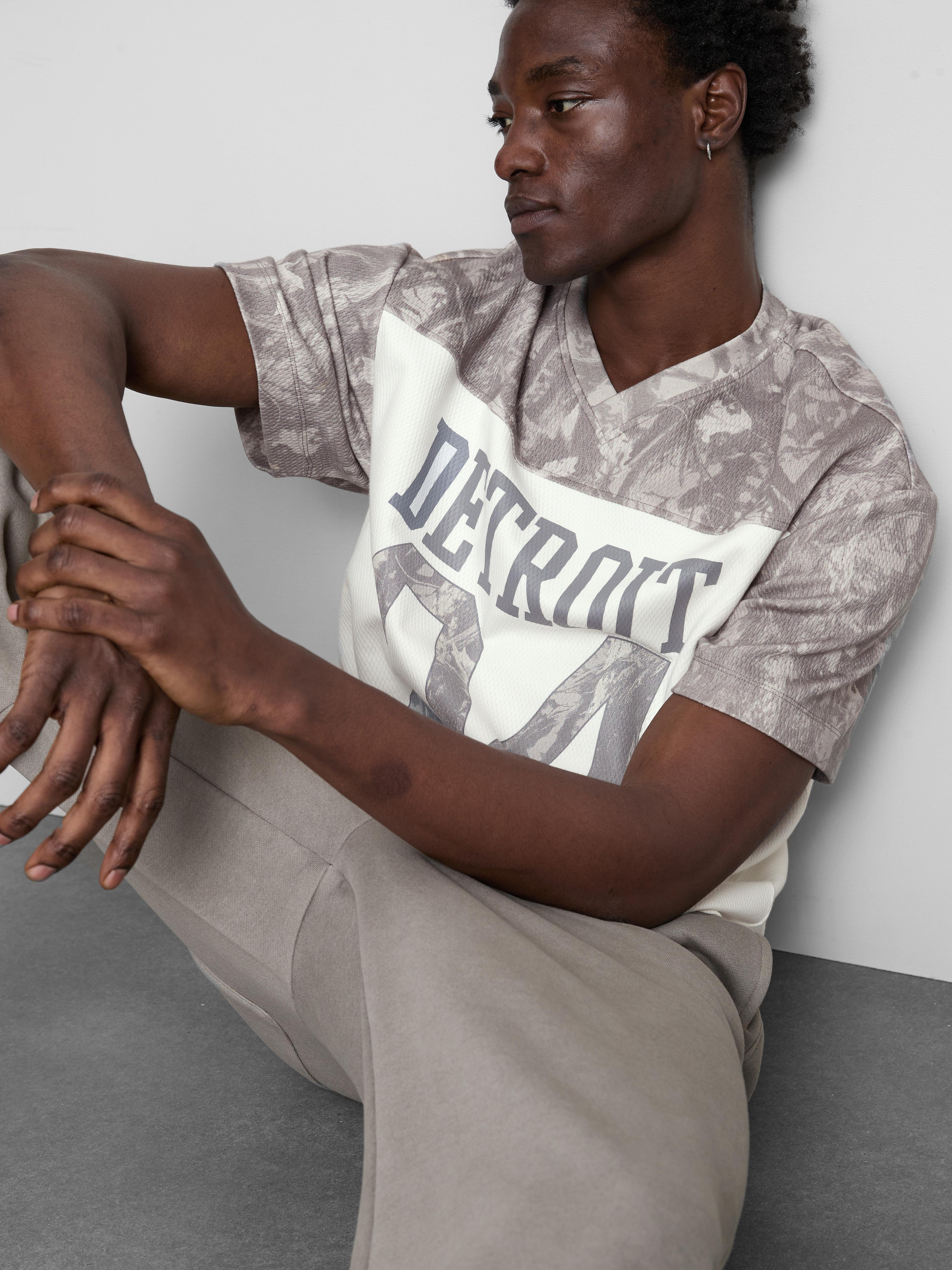 Camouflage V-Neck T-Shirt