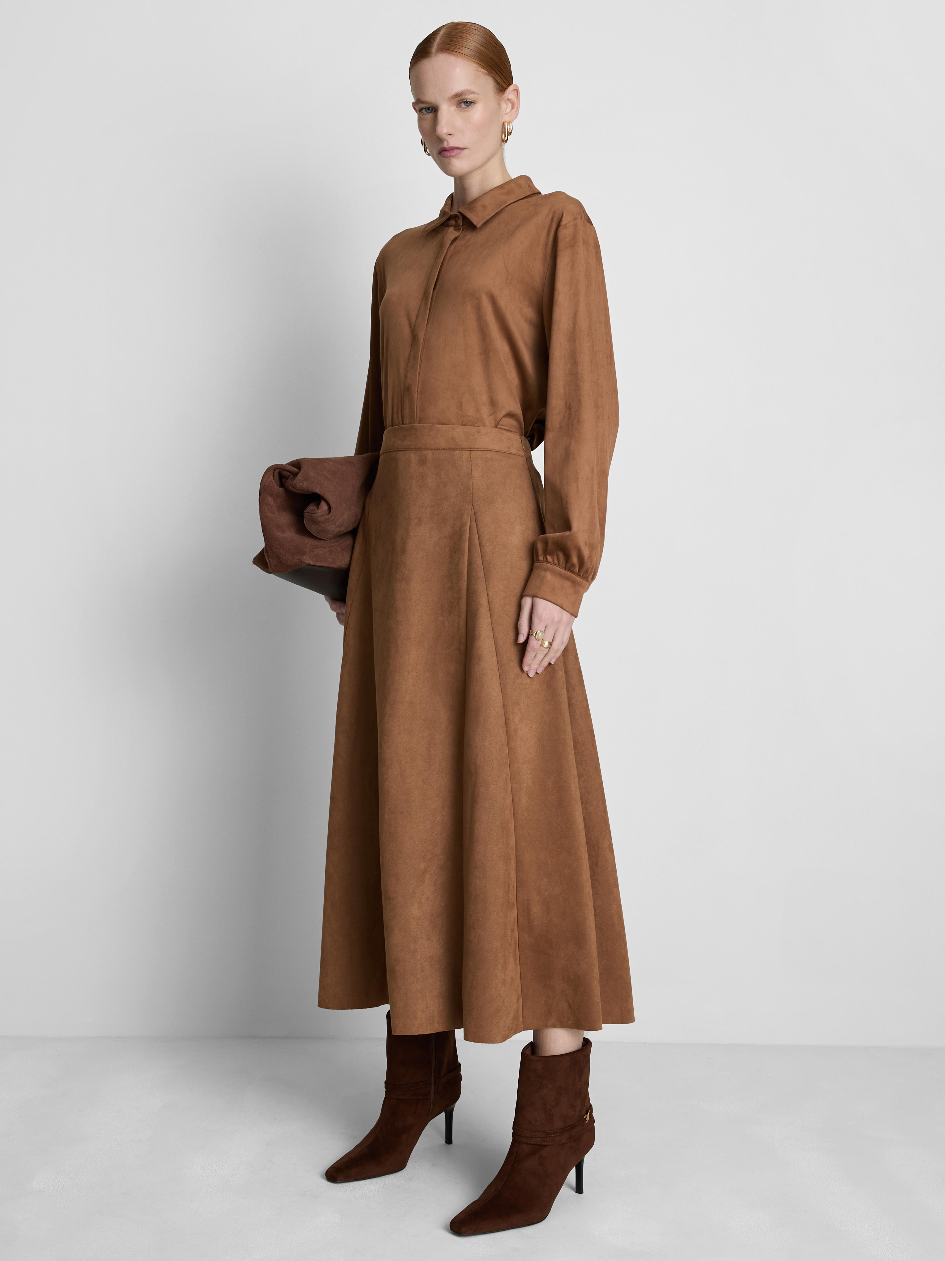 Paula Echevarría Faux Suede Shirt