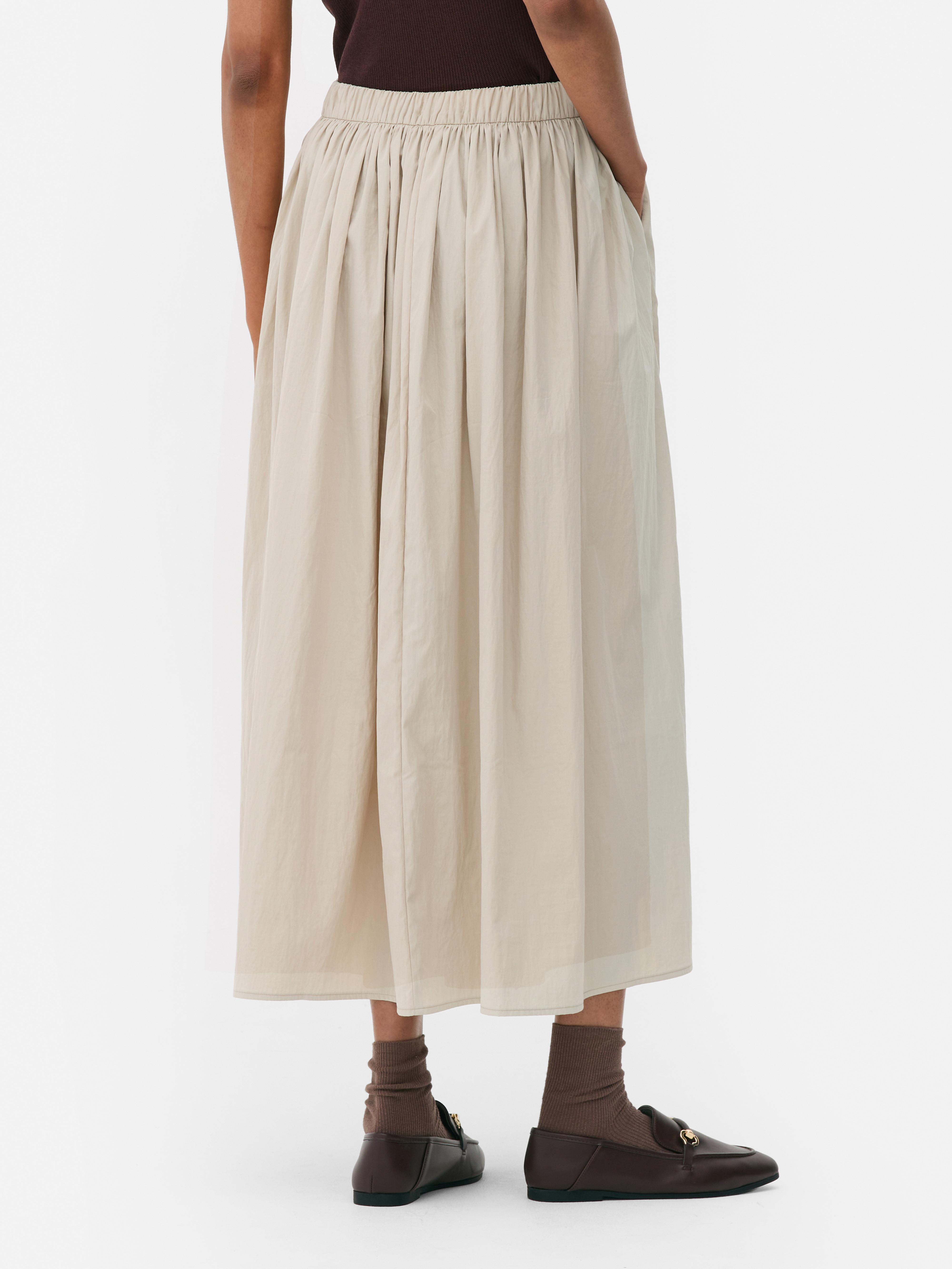 A-Line Midi Skirt
