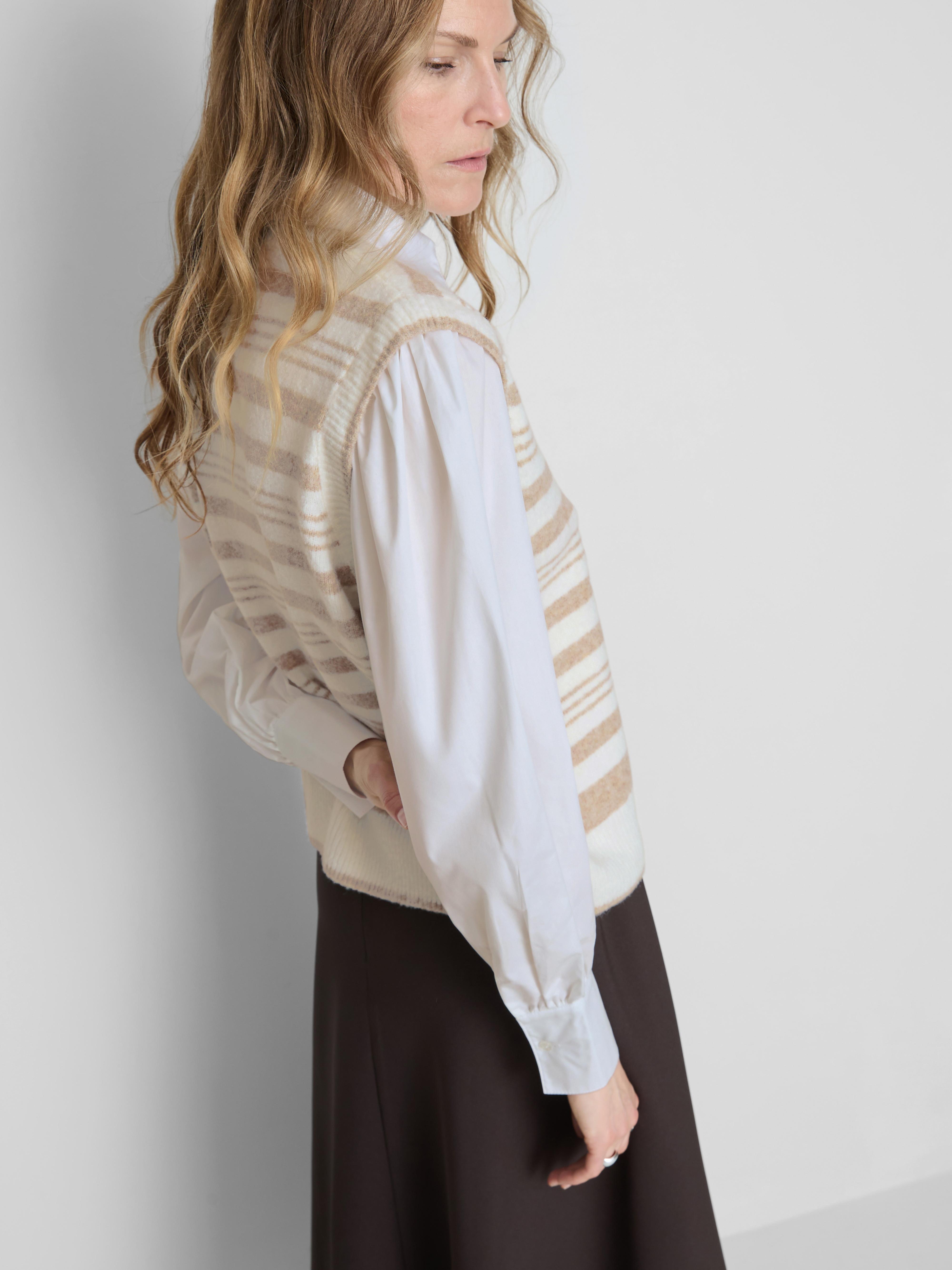 2 In 1 Balloon Stripe Layered Vest Top