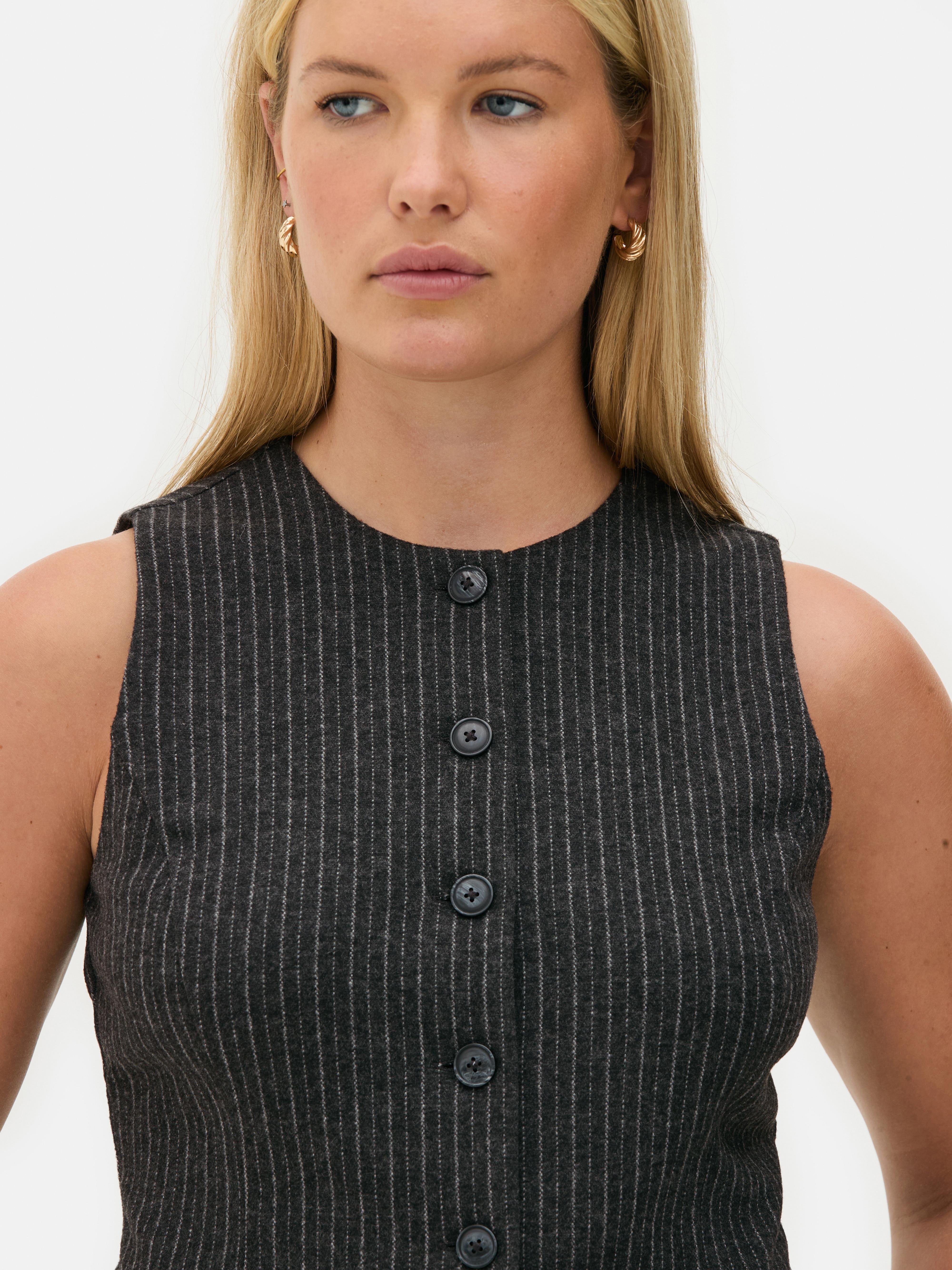 Tailored Pinstripe Waistcoat