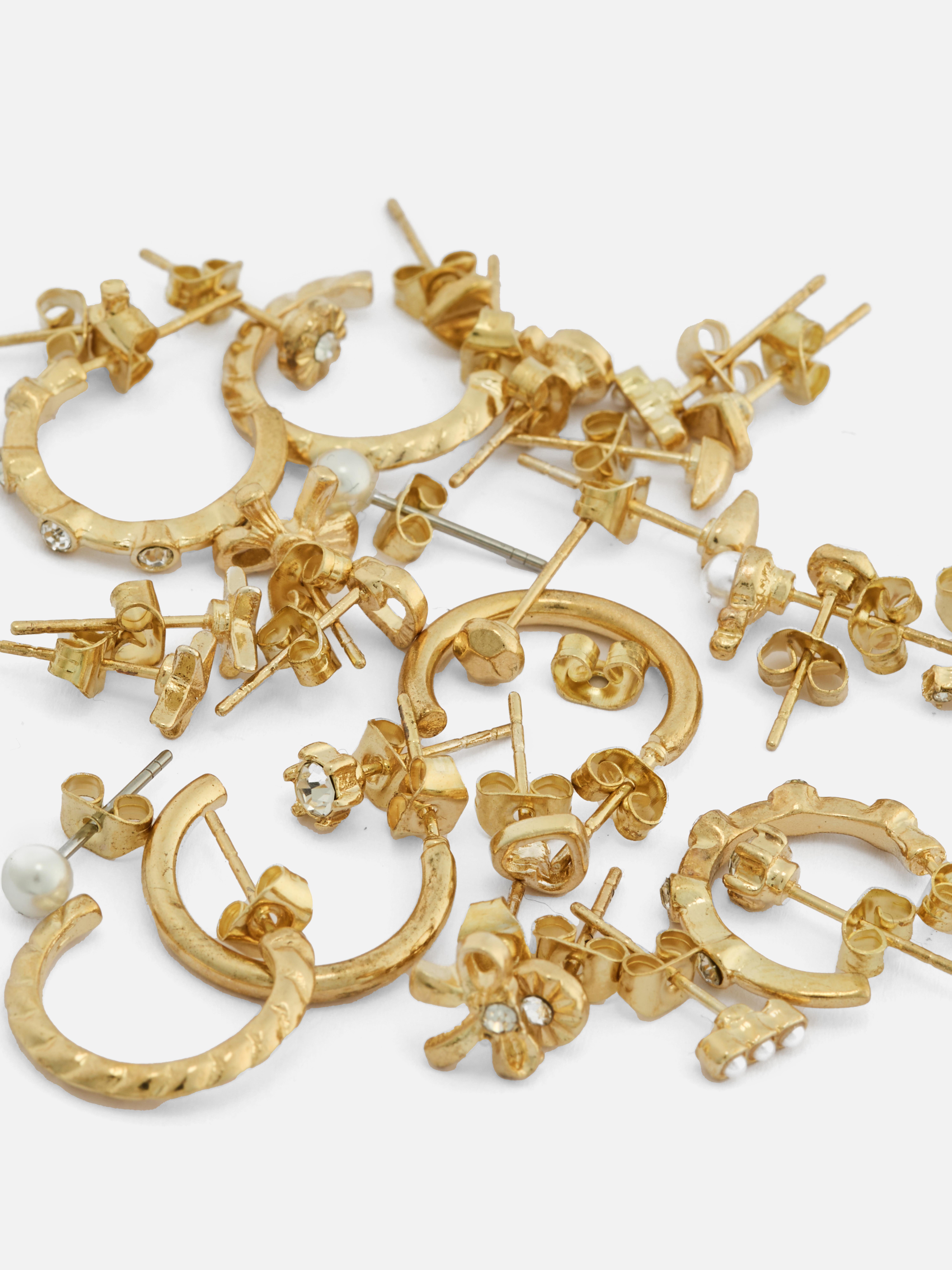 15pk Stud And Hoop Earrings