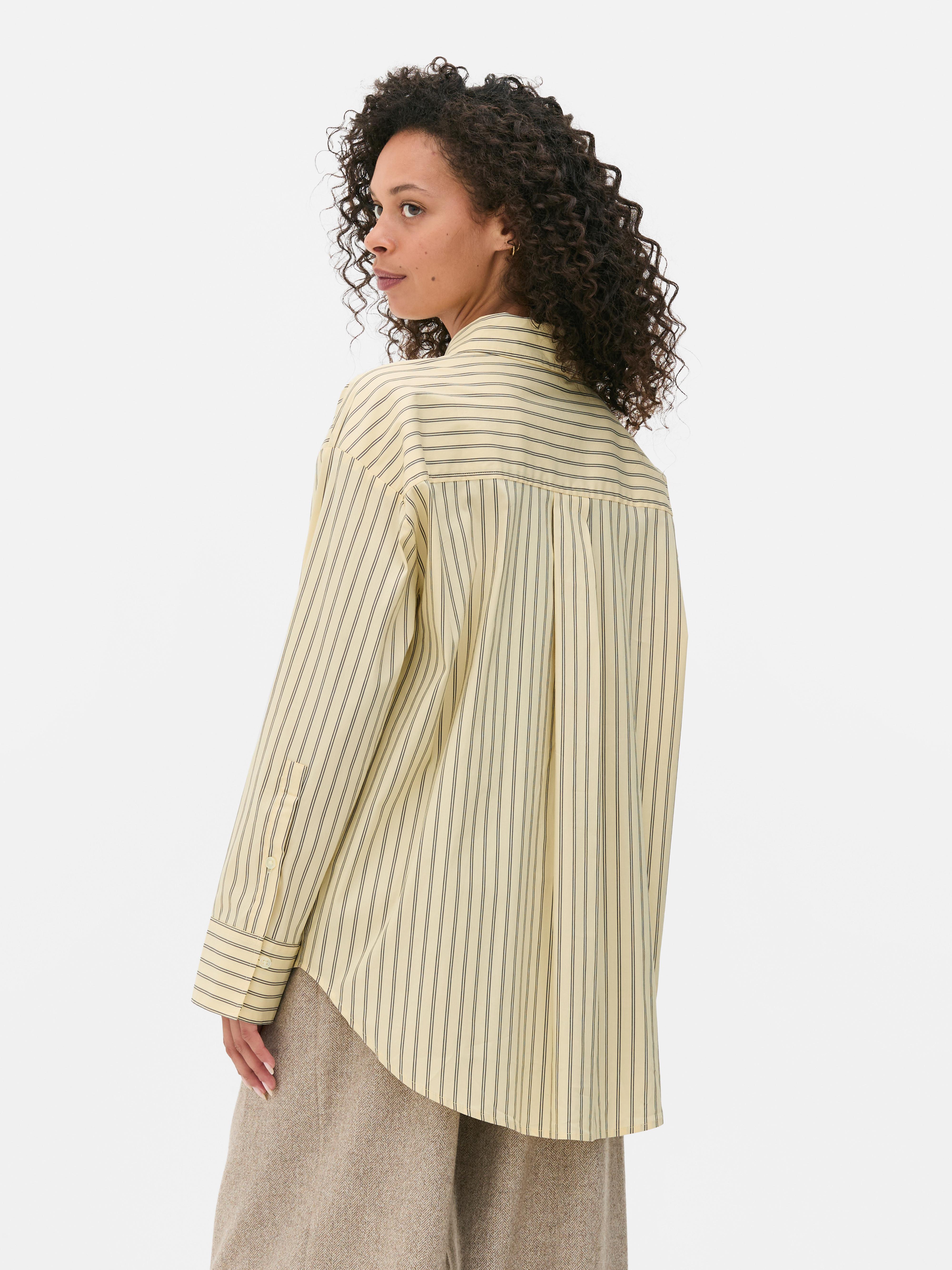 The Edit Striped Poplin Shirt