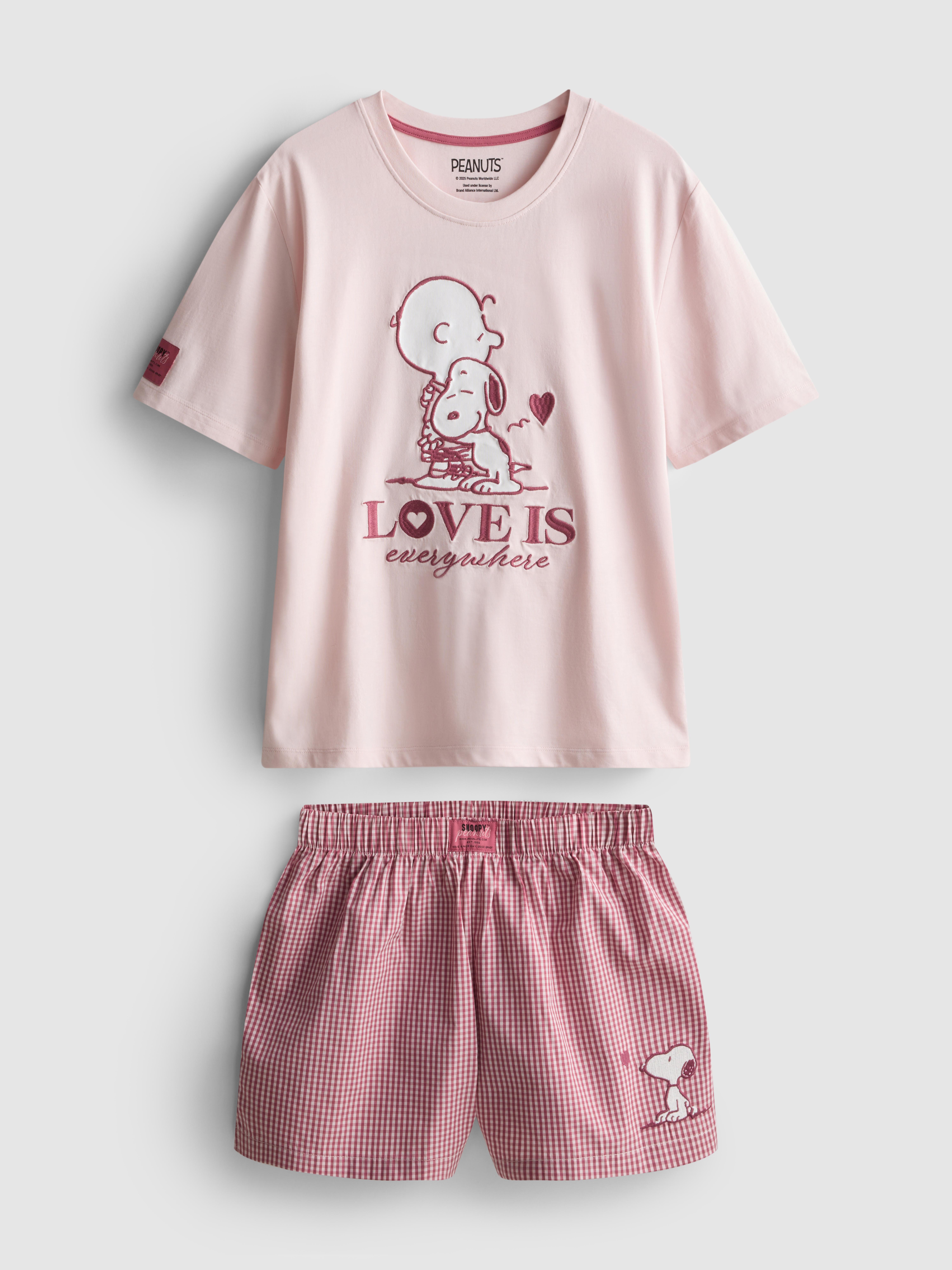 Snoopy Cotton Shorty Pajamas