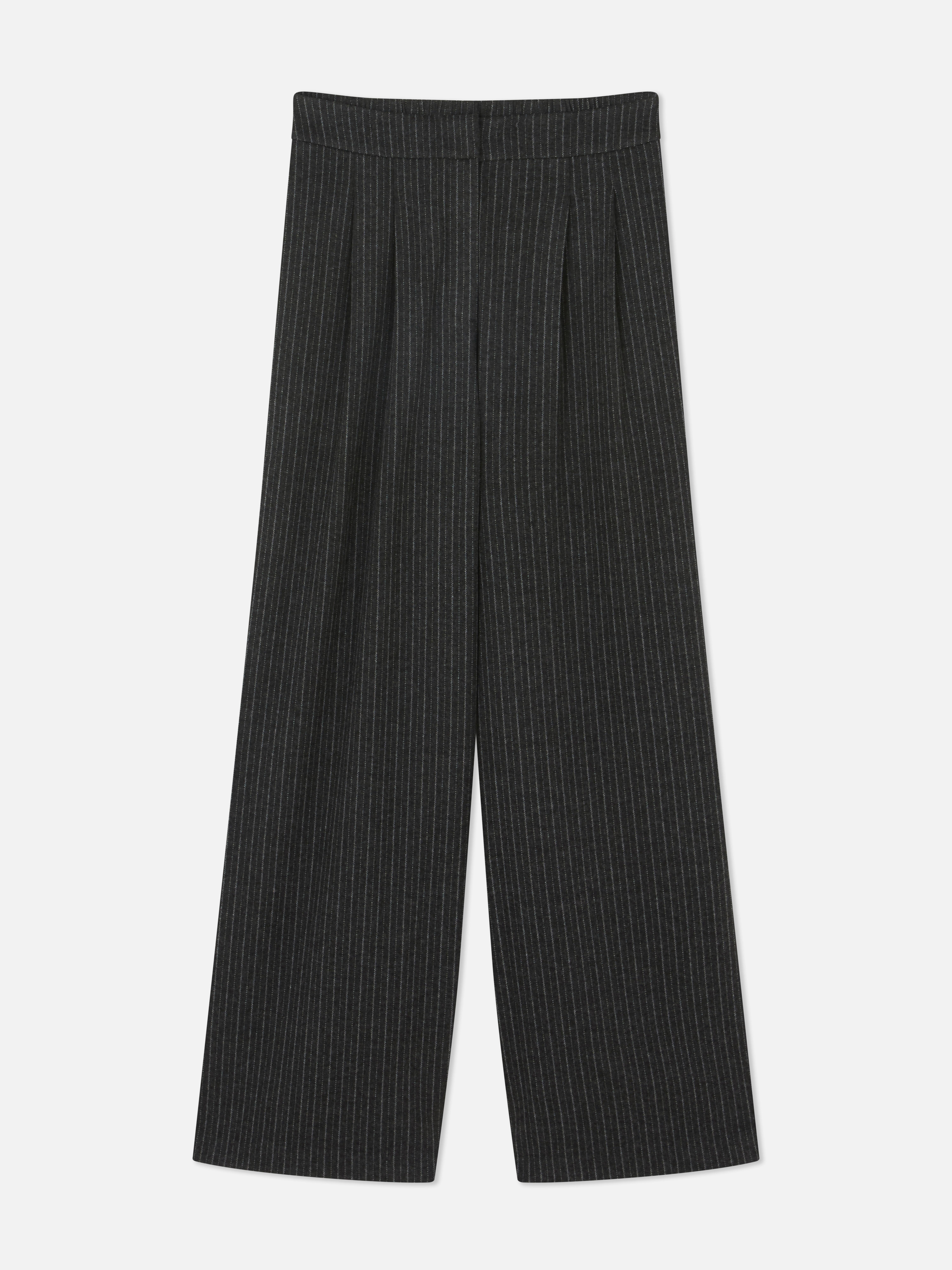 Pinstripe Wide Leg Pants