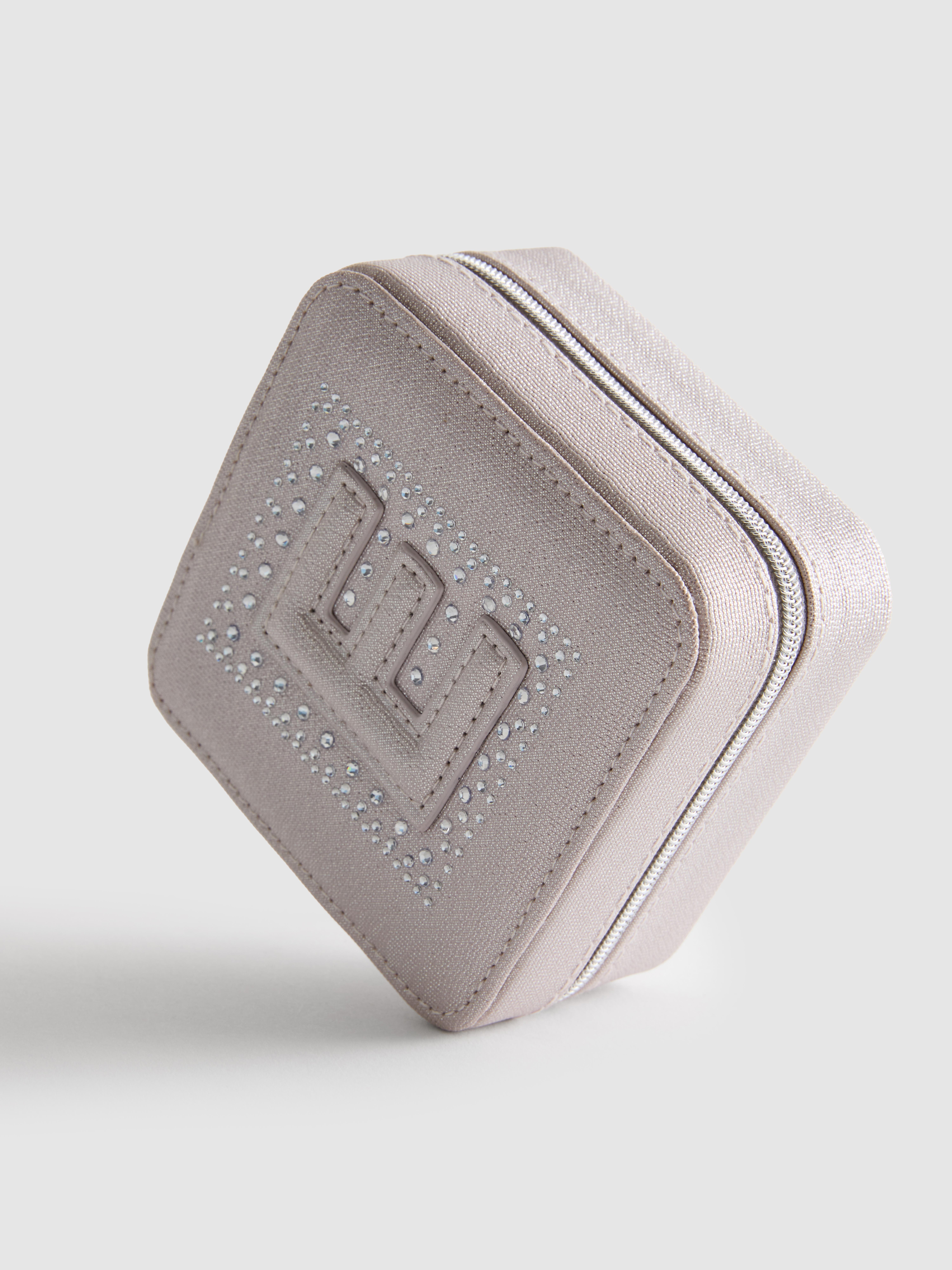 Faux Leather Initial Jewelry Box