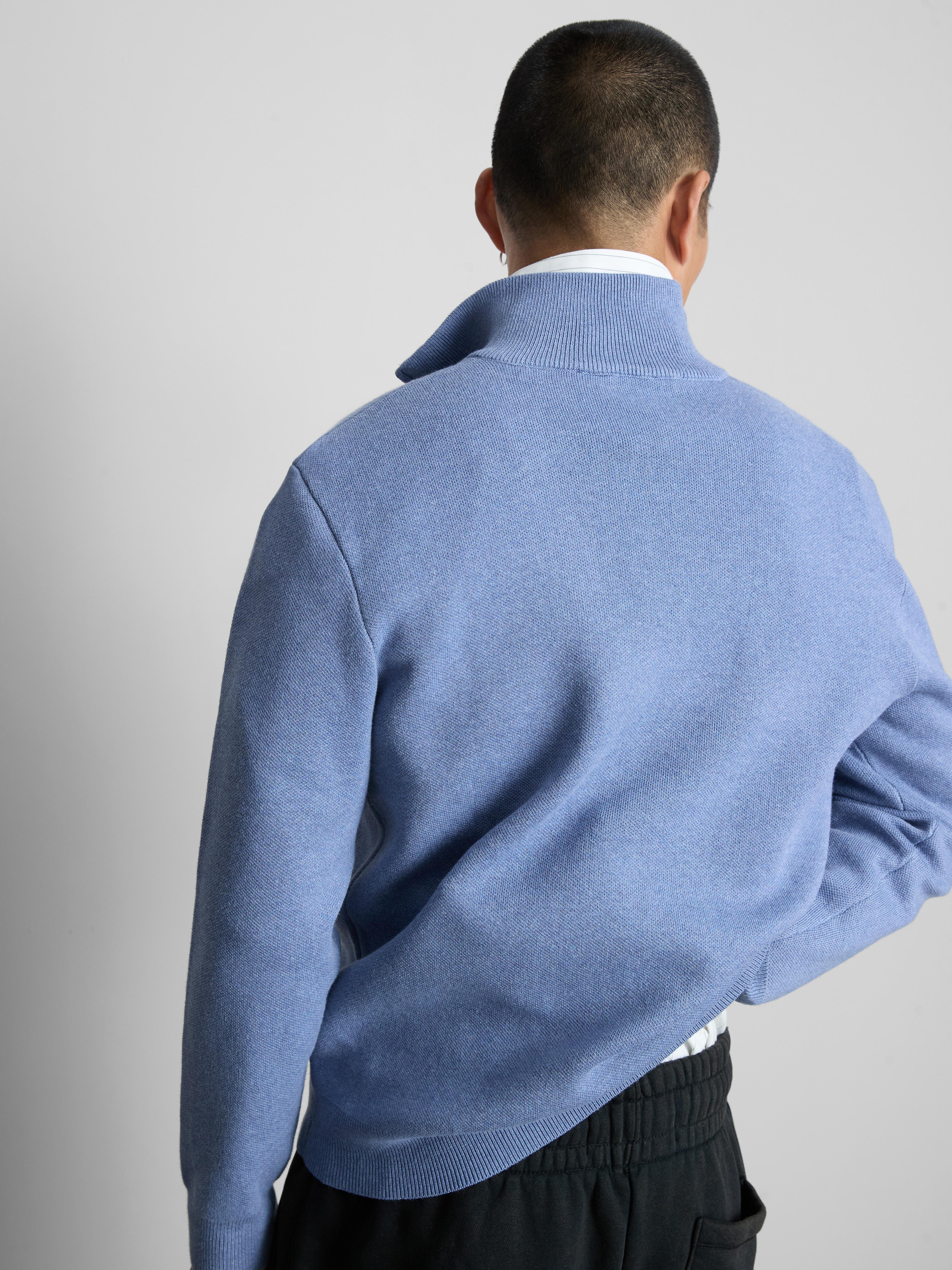 Half-Zip Funnel Neck Sweater
