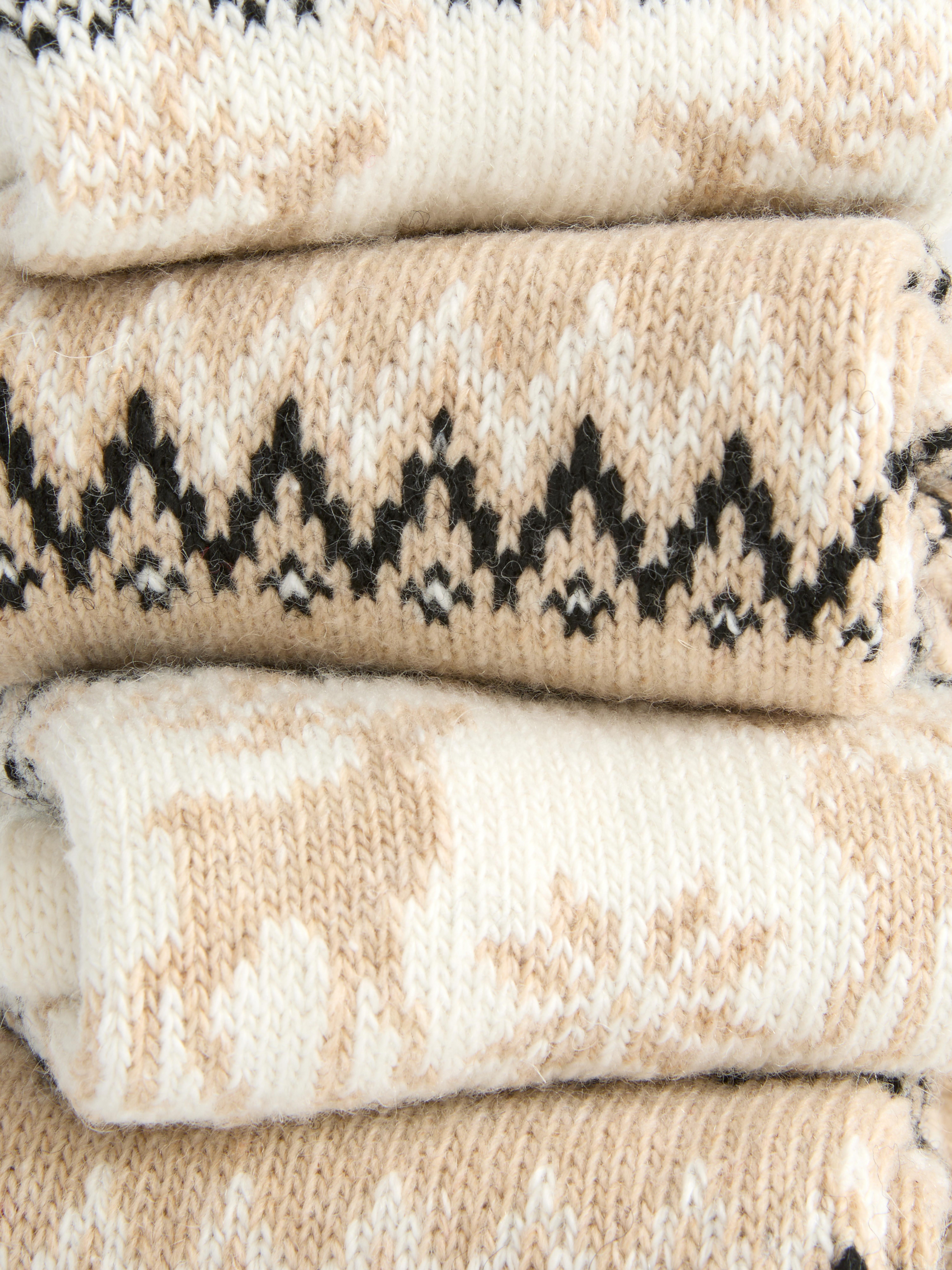 2pk Fair Isle Lounge Socks