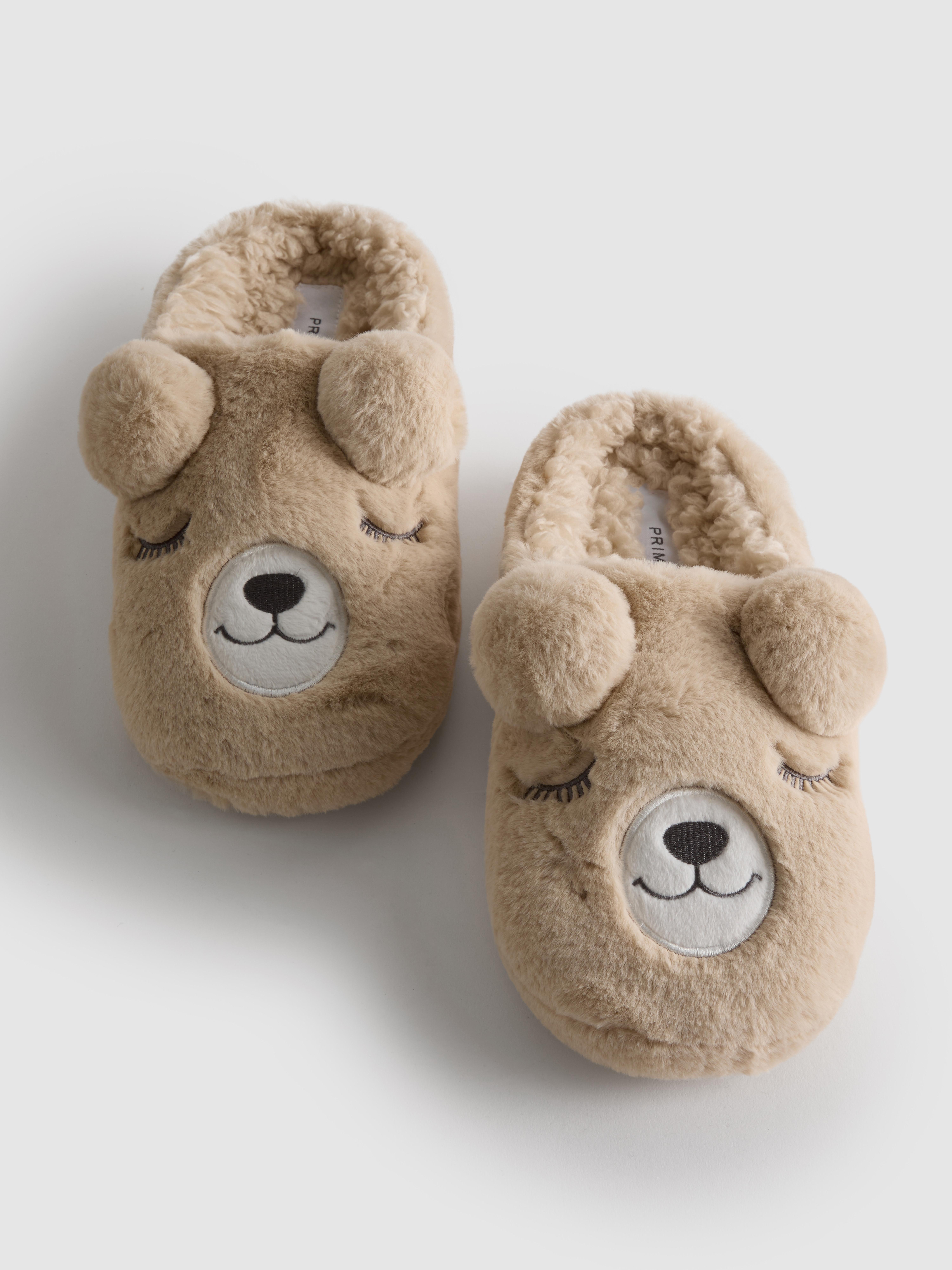 Teddy Bear Mule Slippers
