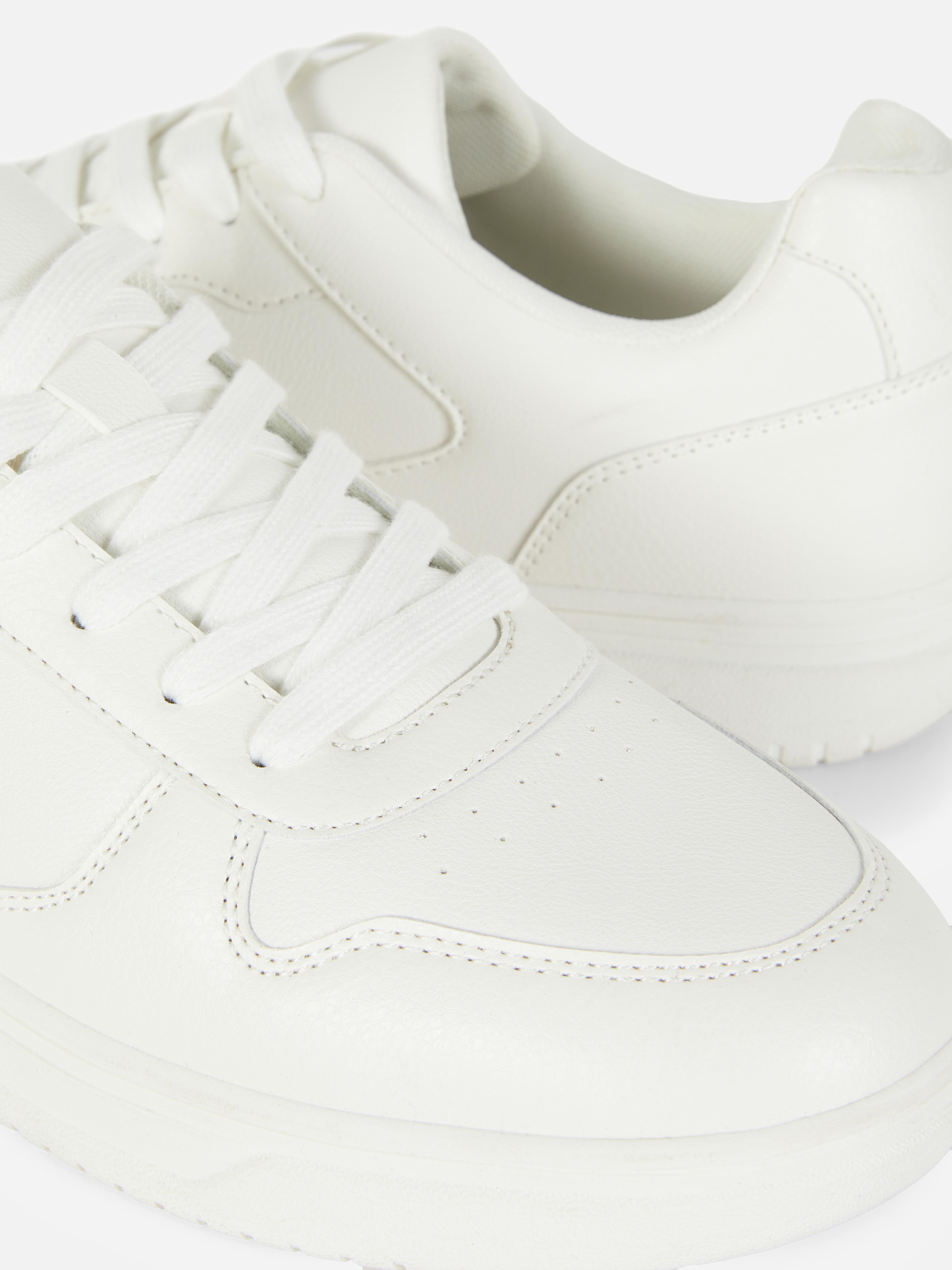 Paneled Low Top Sneakers