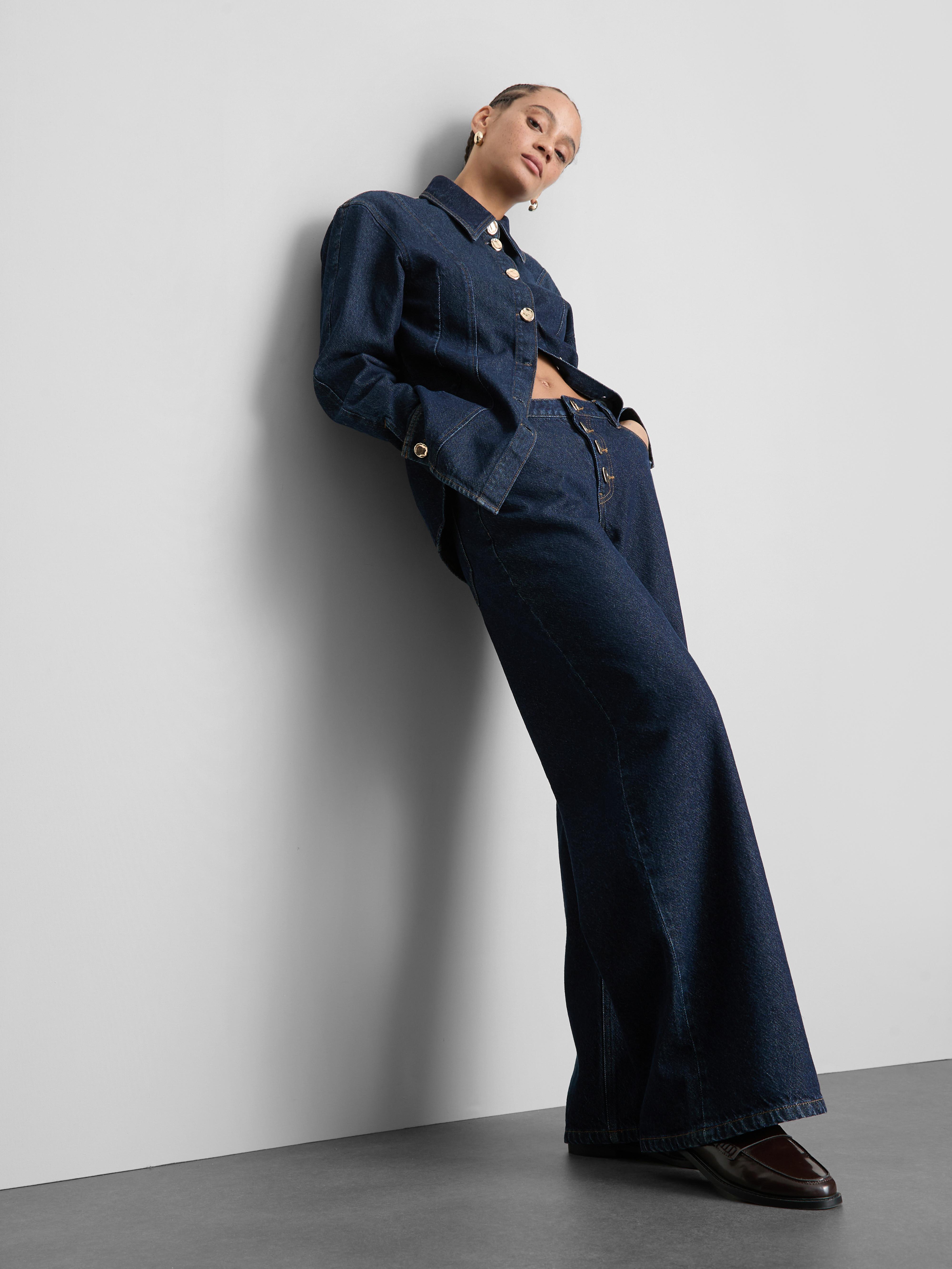 Paula Echevarría Low Rise Wide Leg Jeans