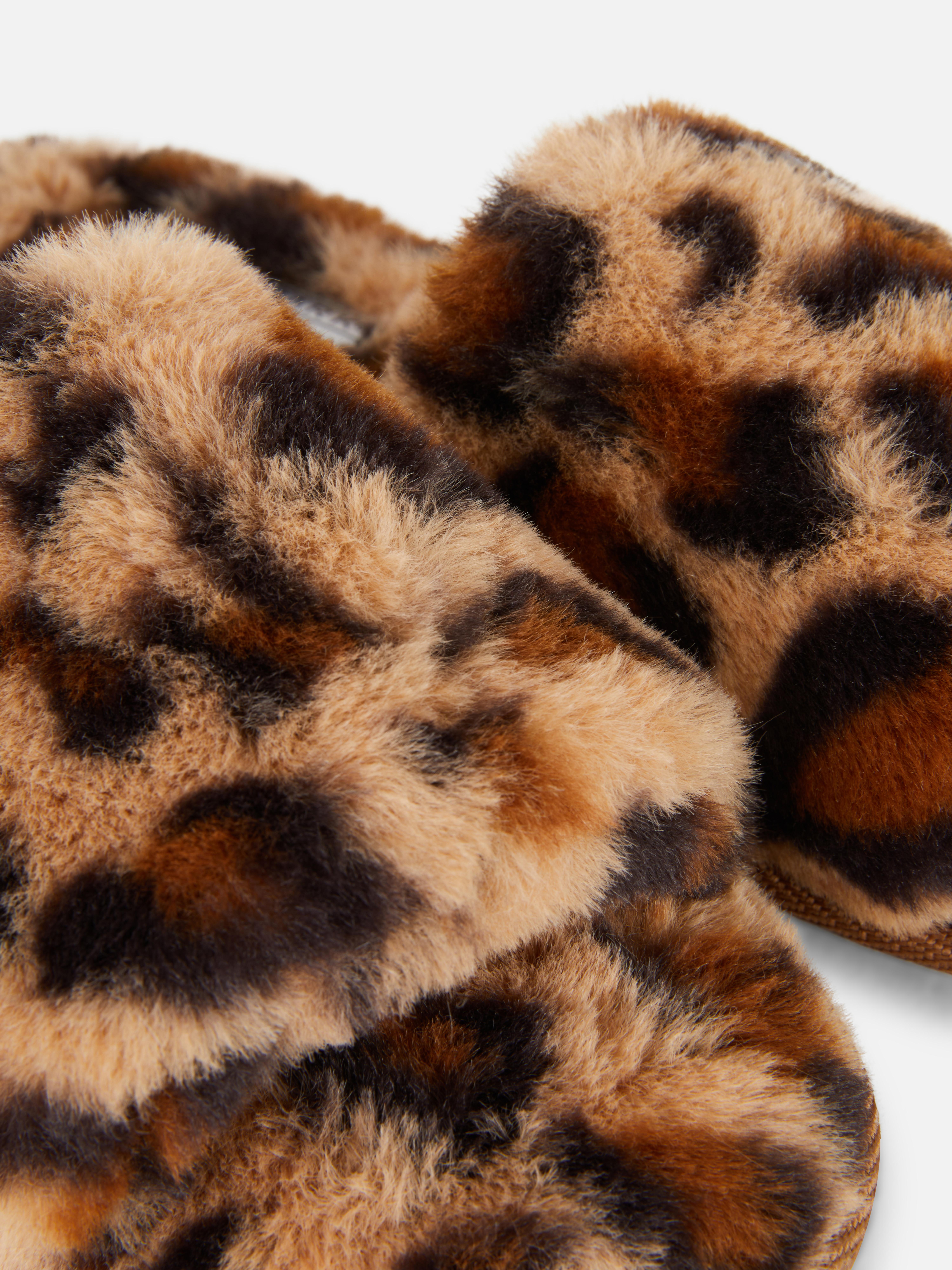 Fluffy Crossband Slippers