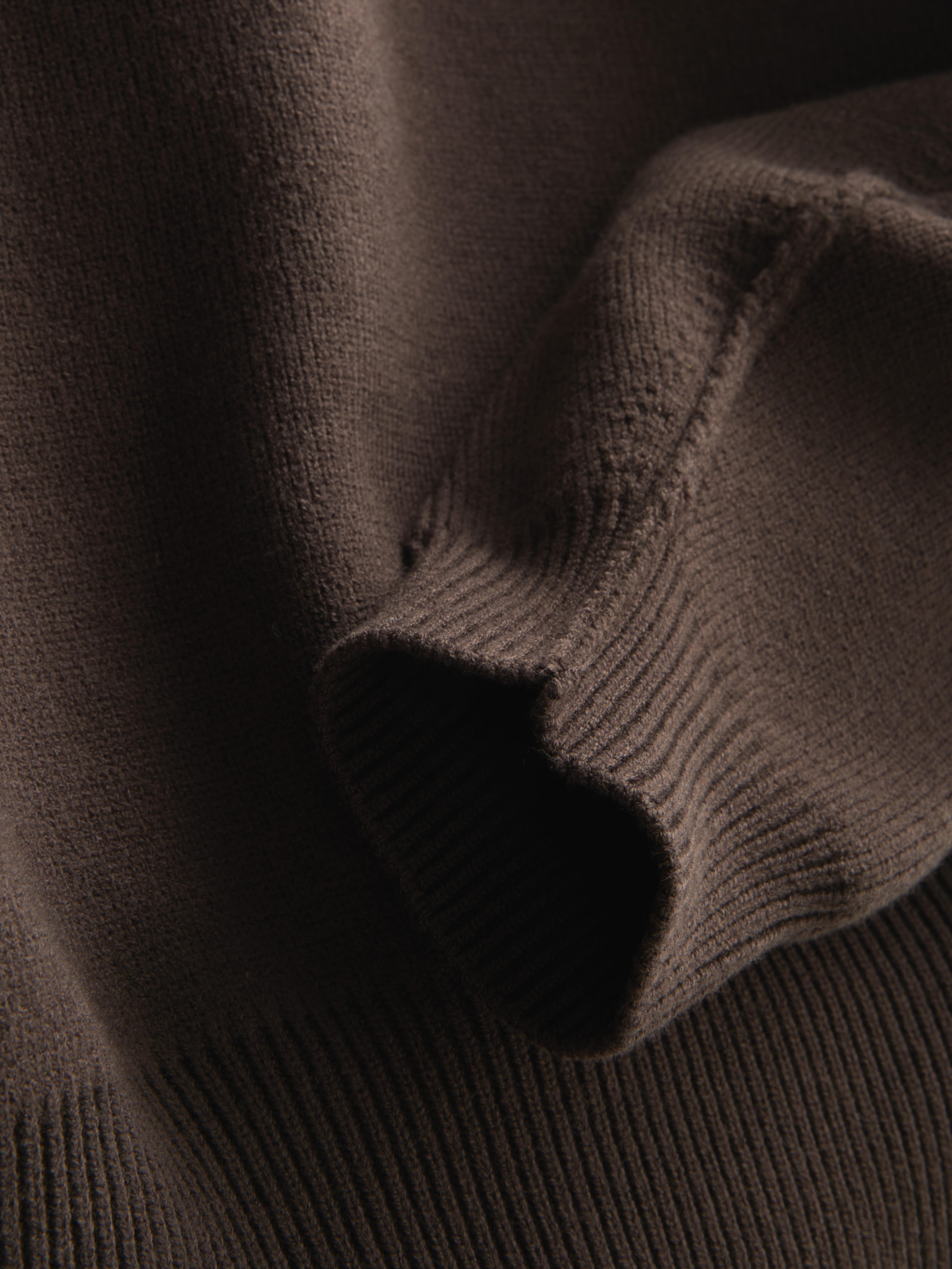 Cropped Stitch Detail Sweater