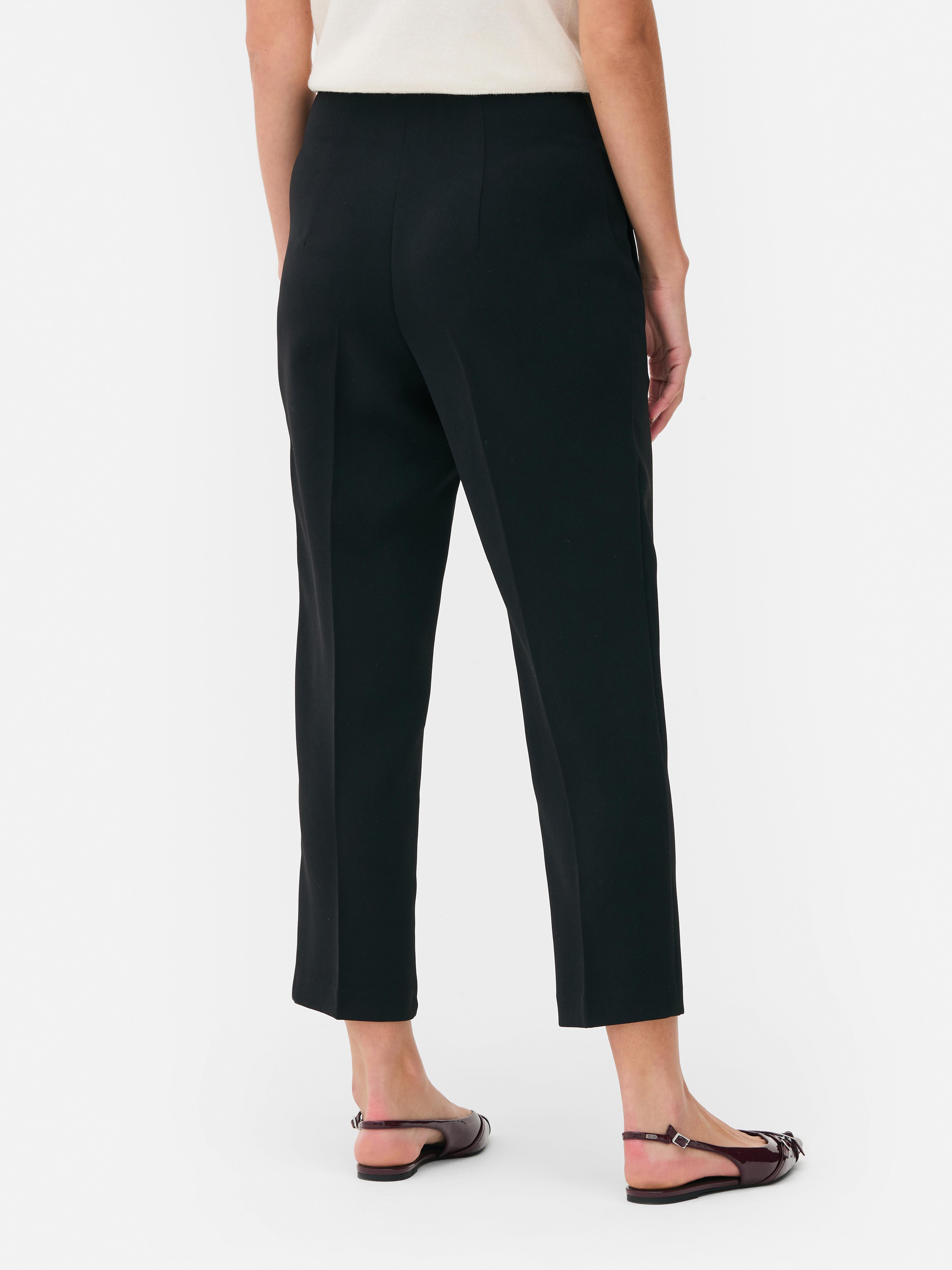 Pin Stitch High Waist Pants