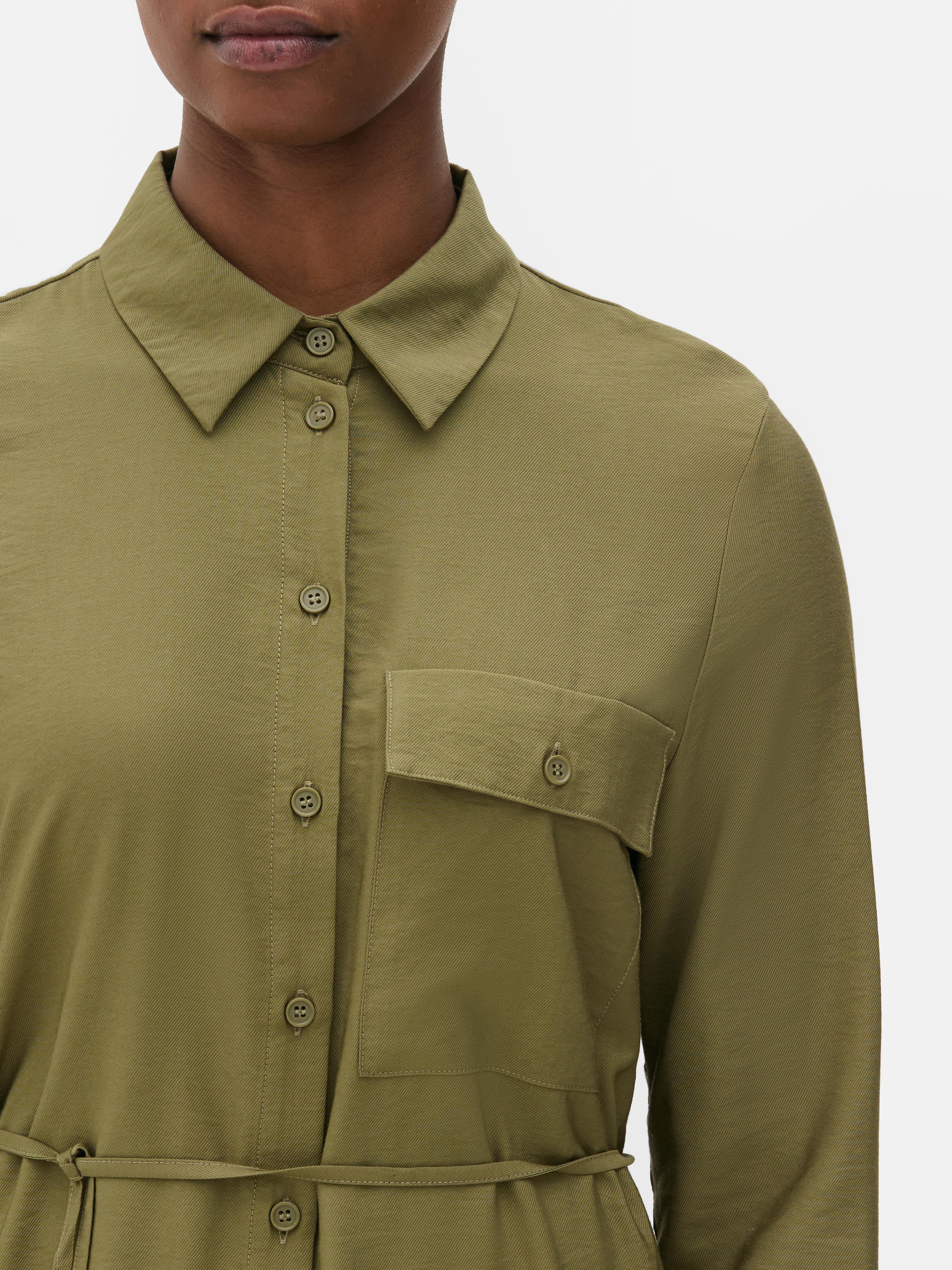 Mini Utility Shirt Dress