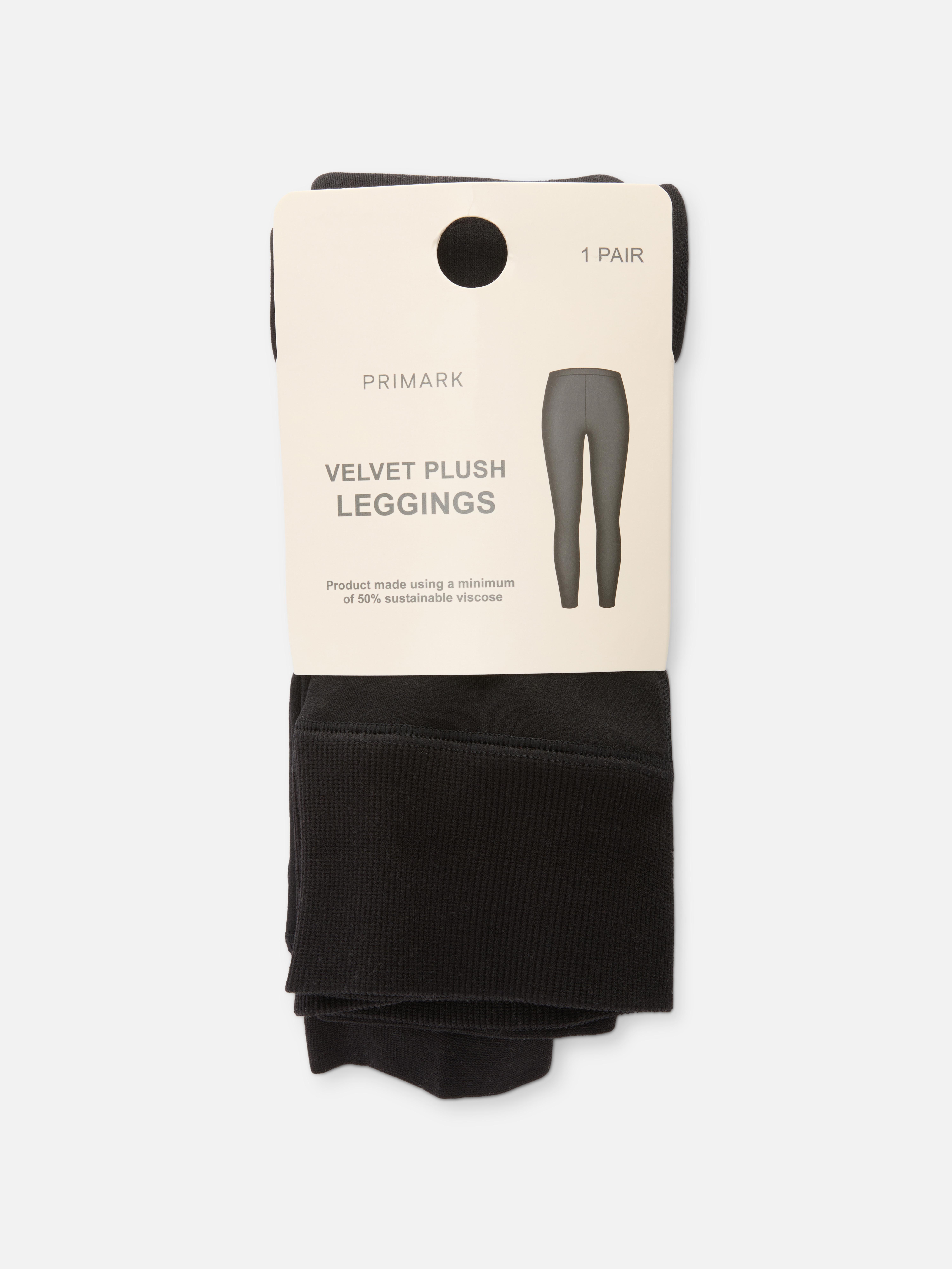 1pk Velvet Plush Leggings