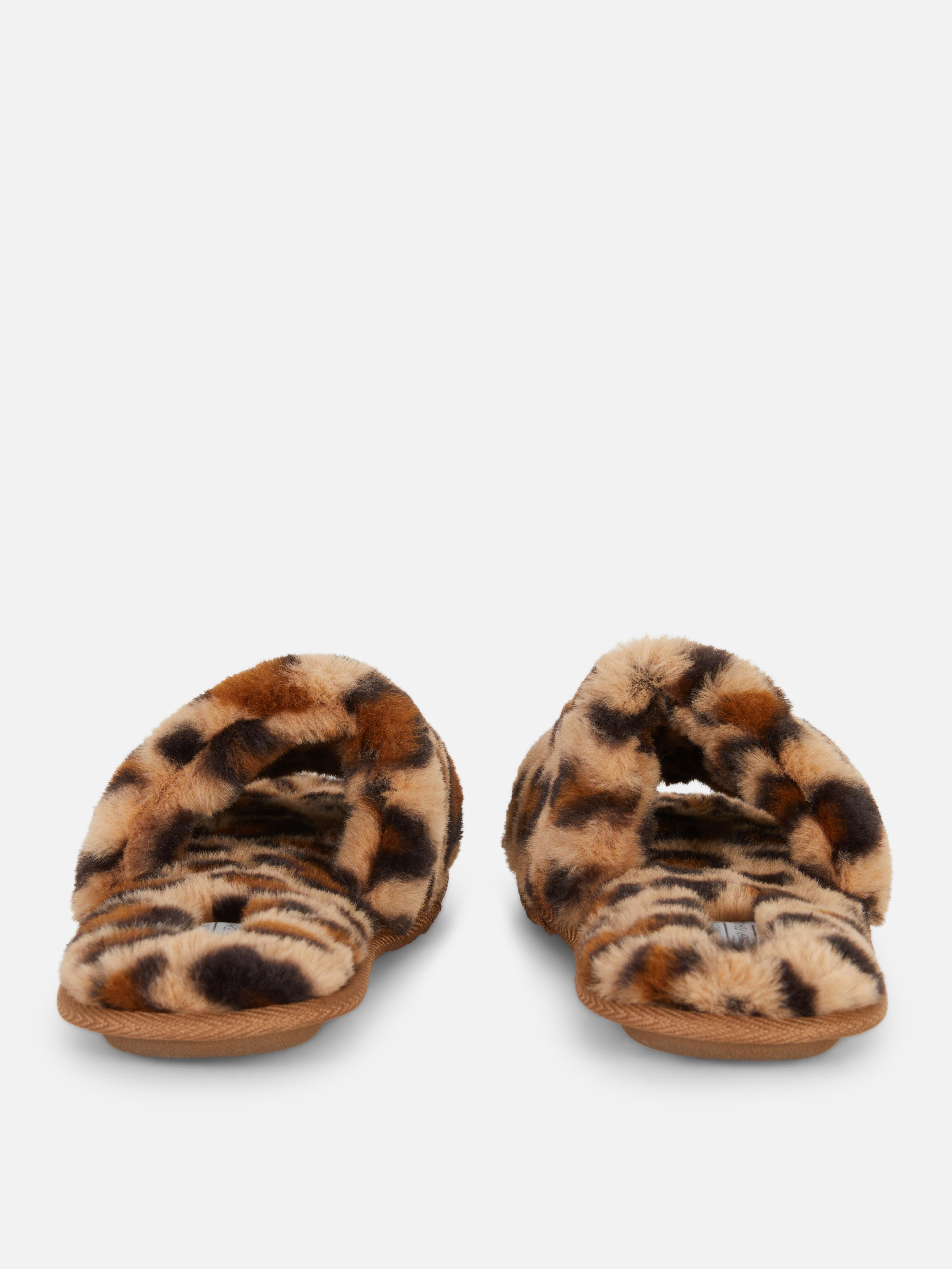 Fluffy Crossband Slippers