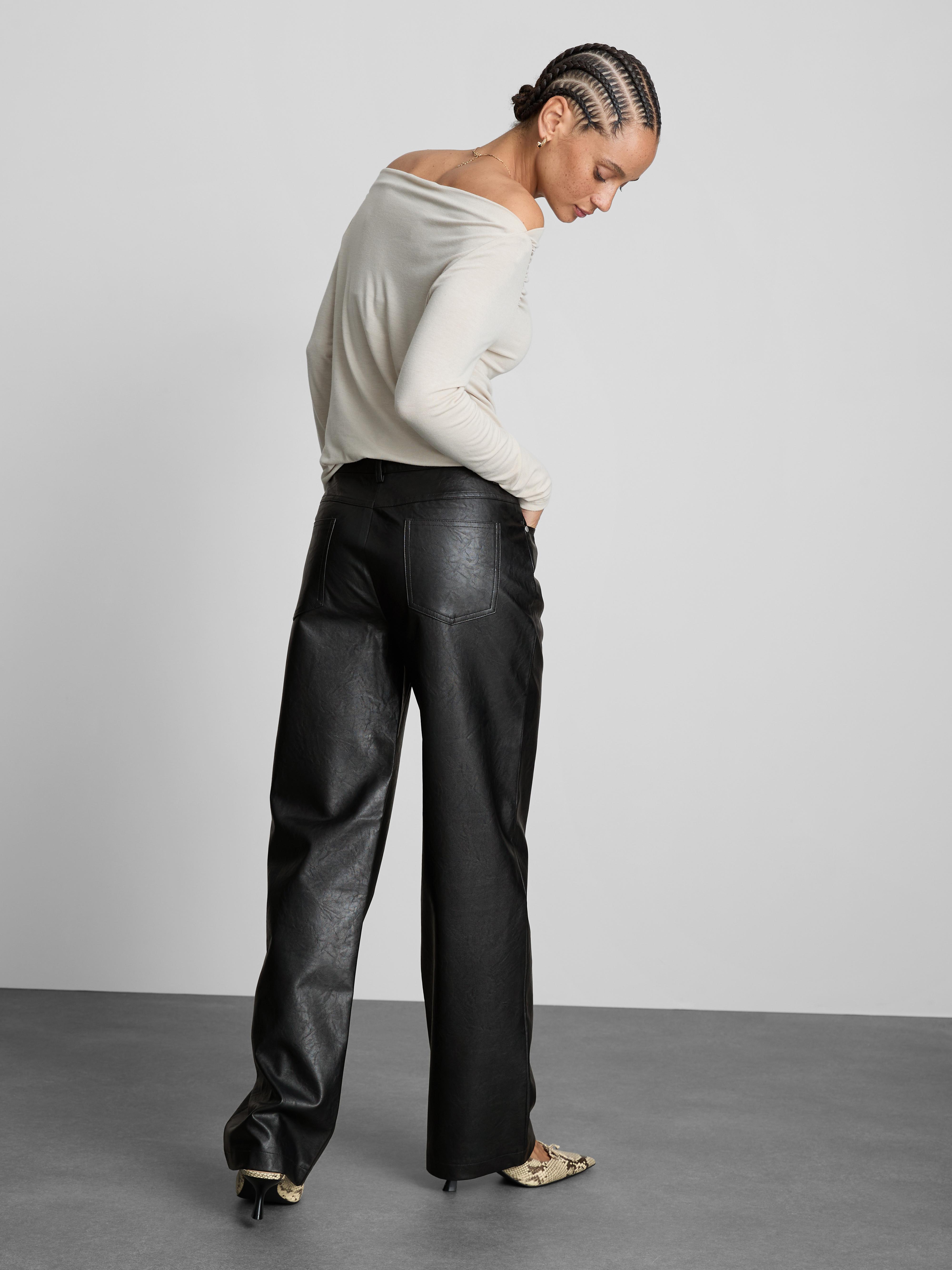 Faux Leather Pants