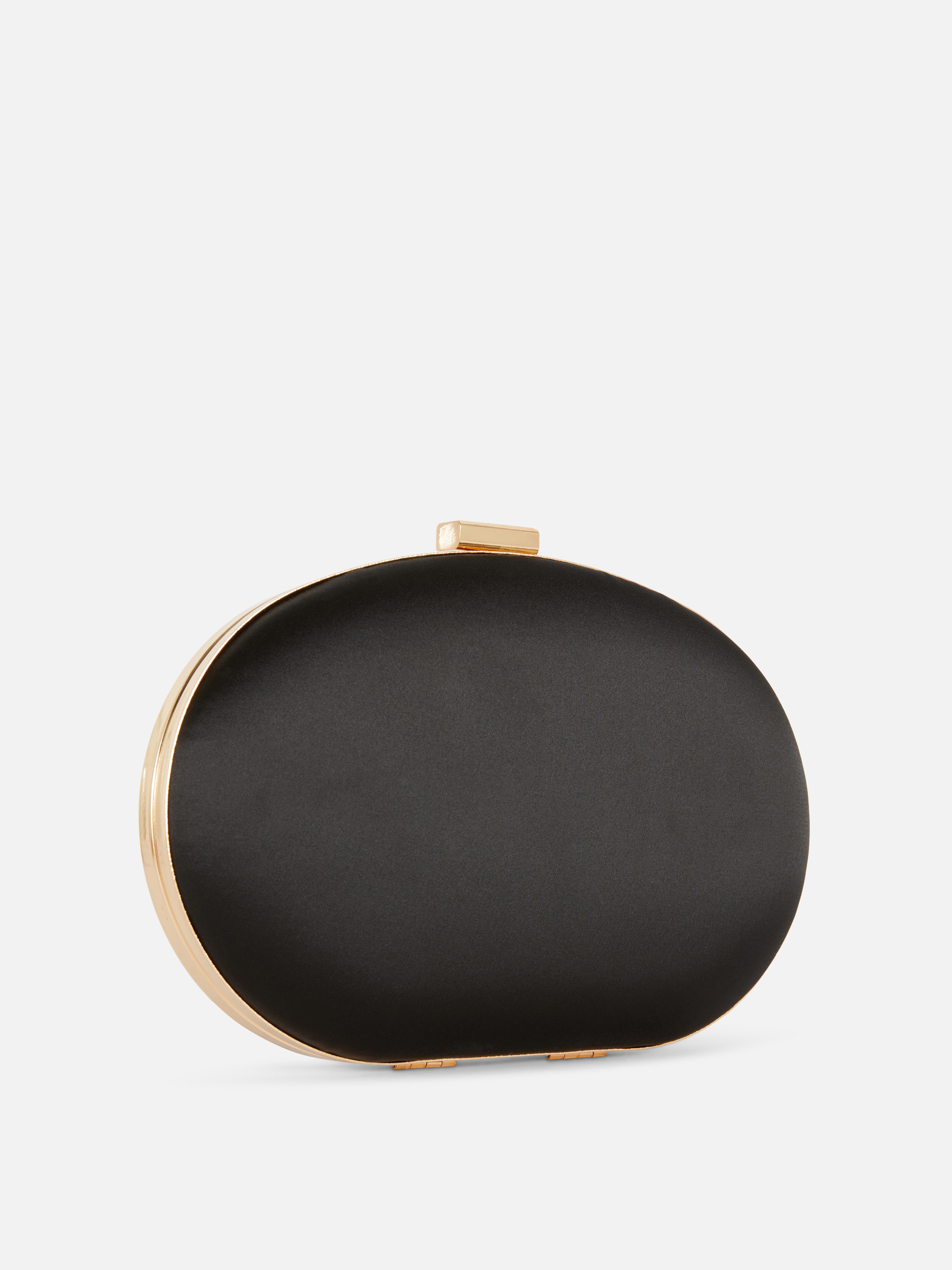 Oval Clasp Clutch Purse