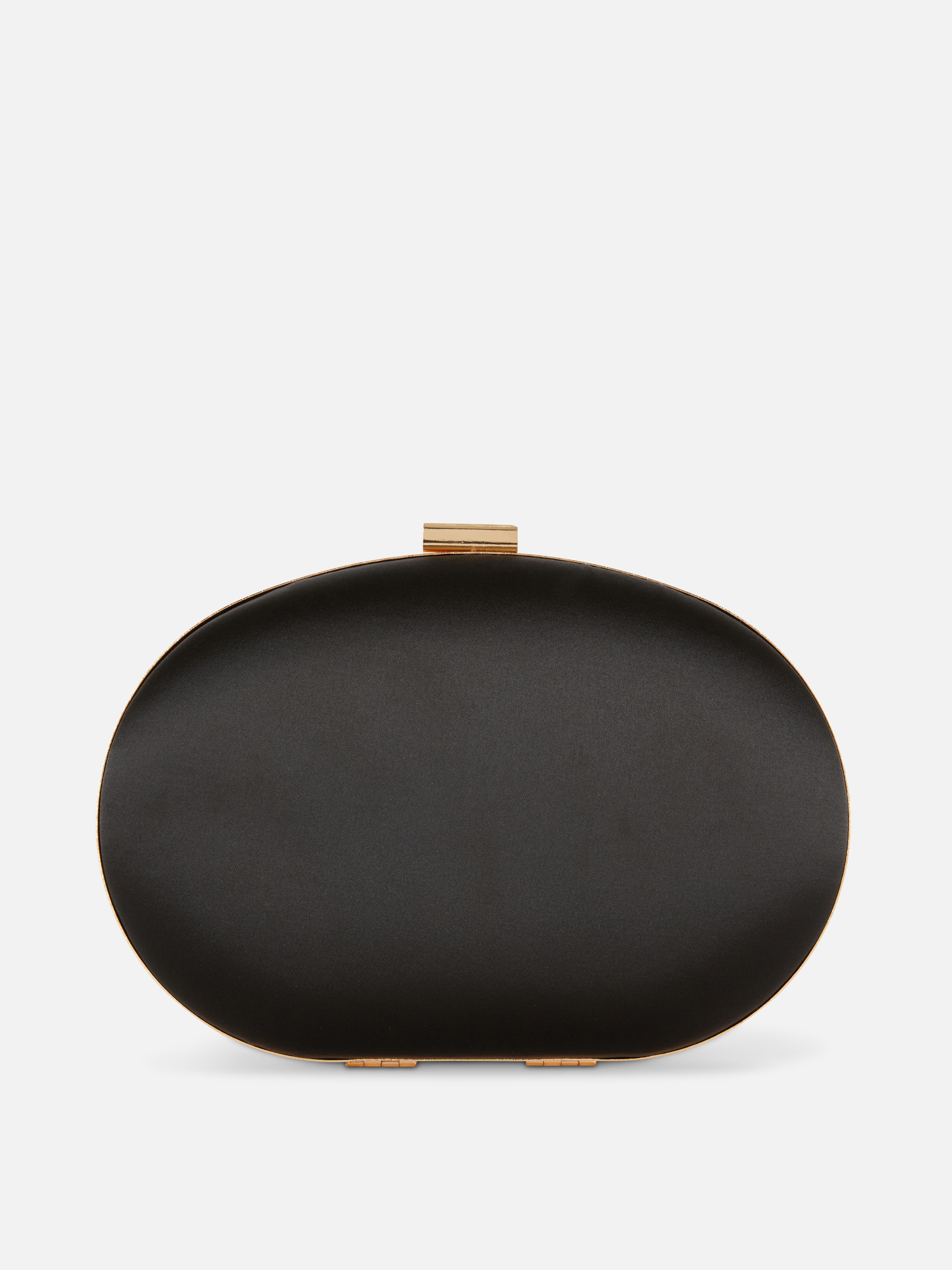 Oval Clasp Clutch Purse