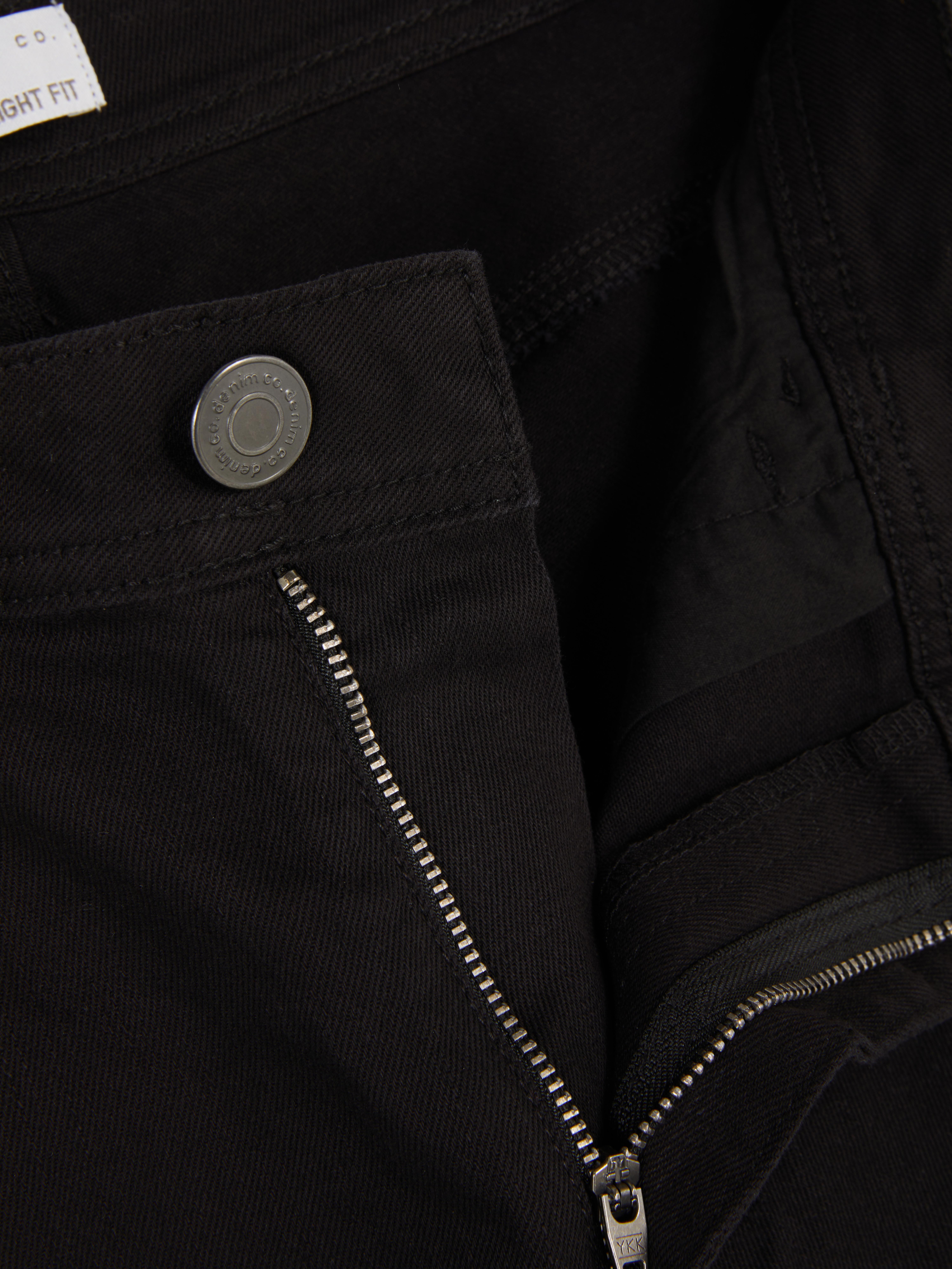 Mid-Rise Straight Leg Jeans