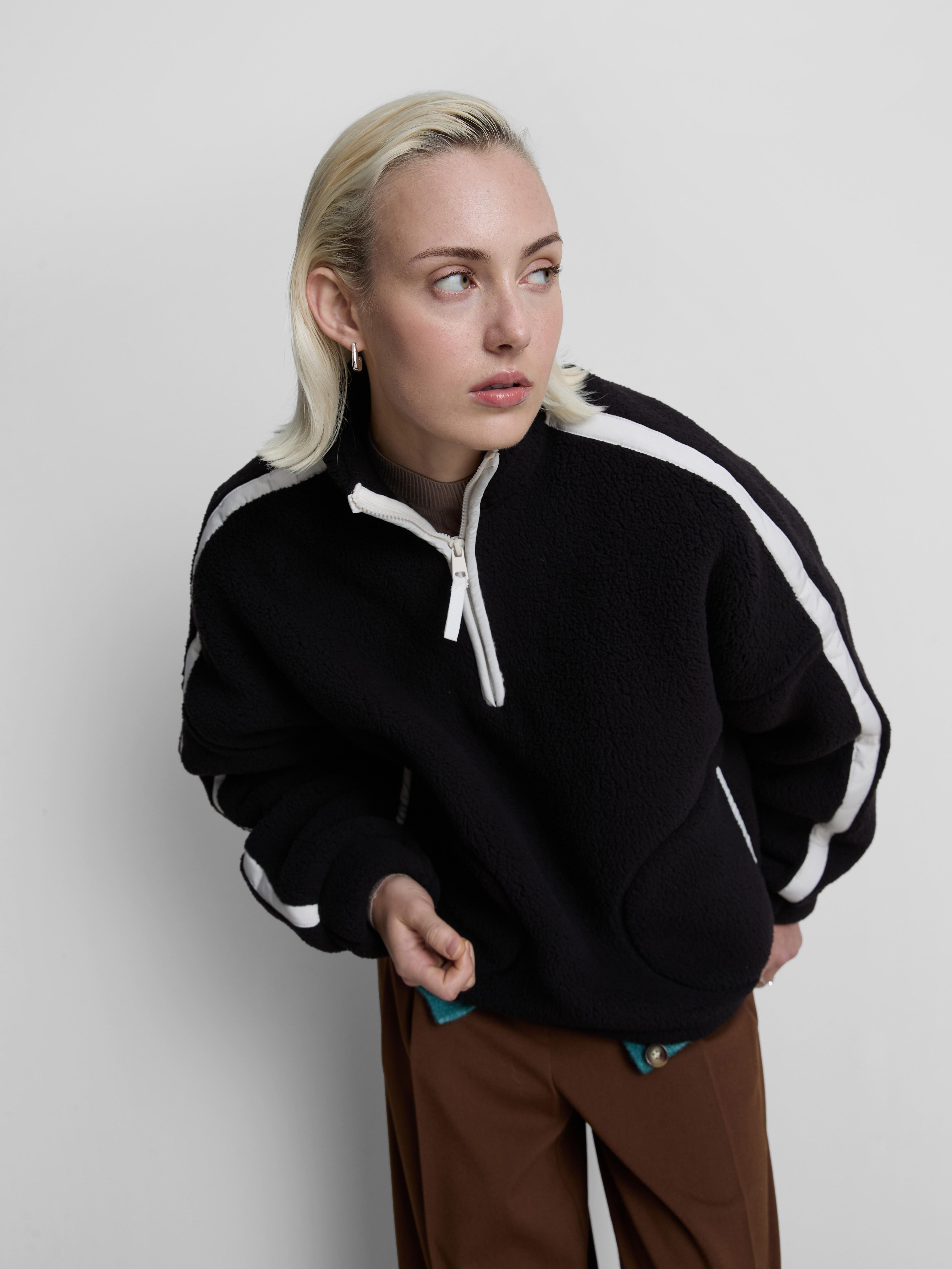 Contrast Pullover Fleece