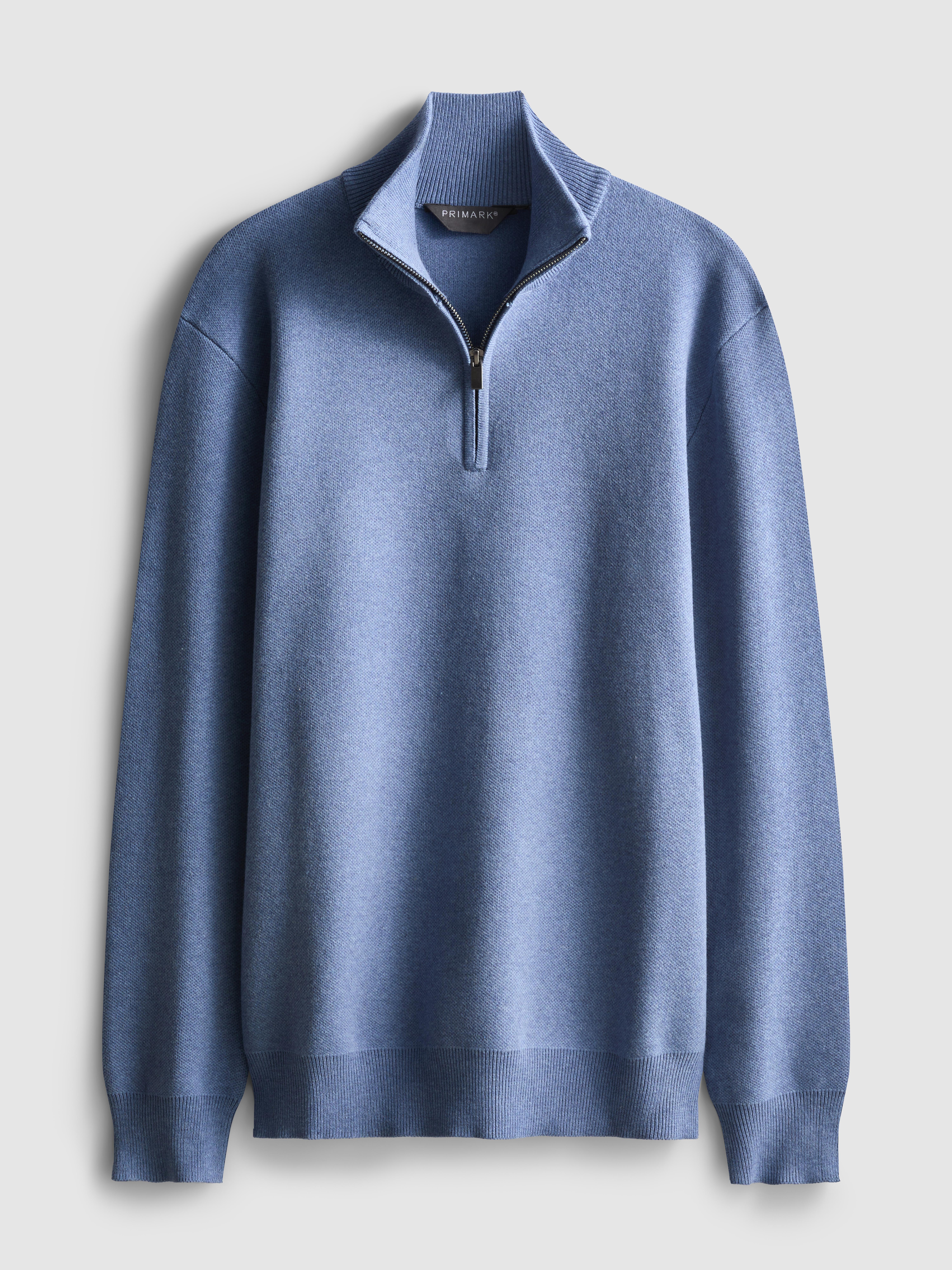 Half-Zip Funnel Neck Sweater