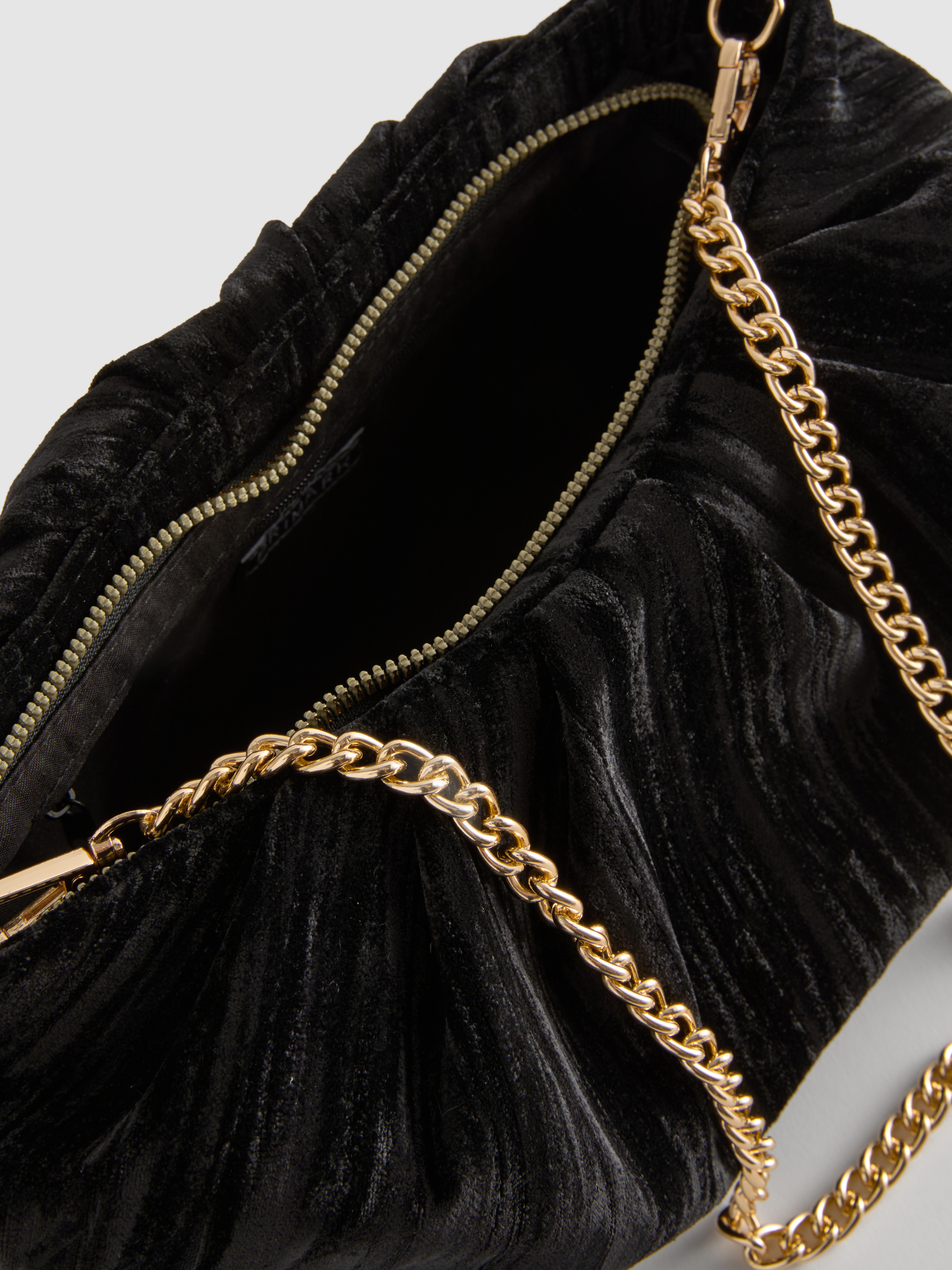 Velvet Chain Clutch