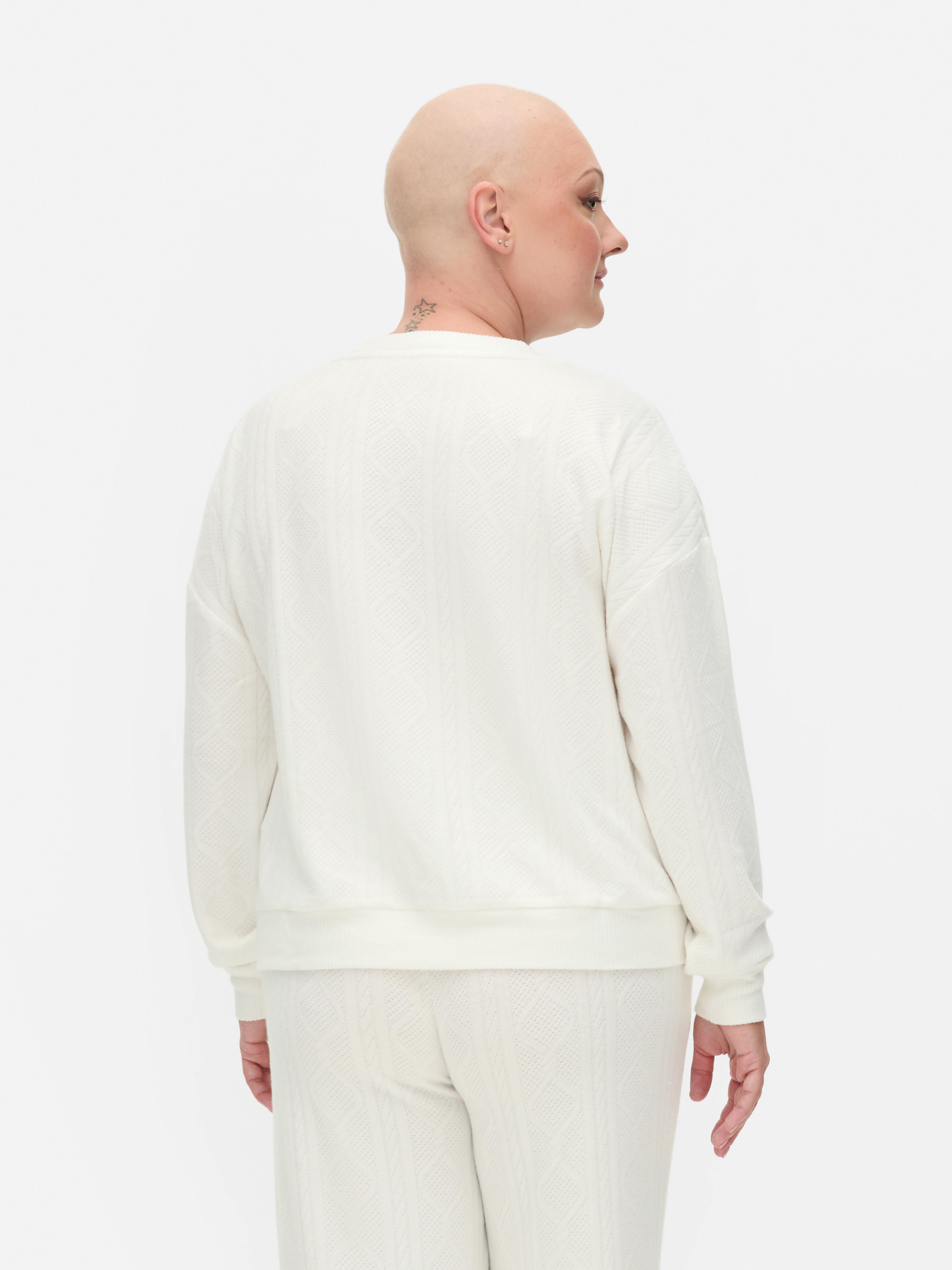 Super Soft Cable Pajama Sweatshirt