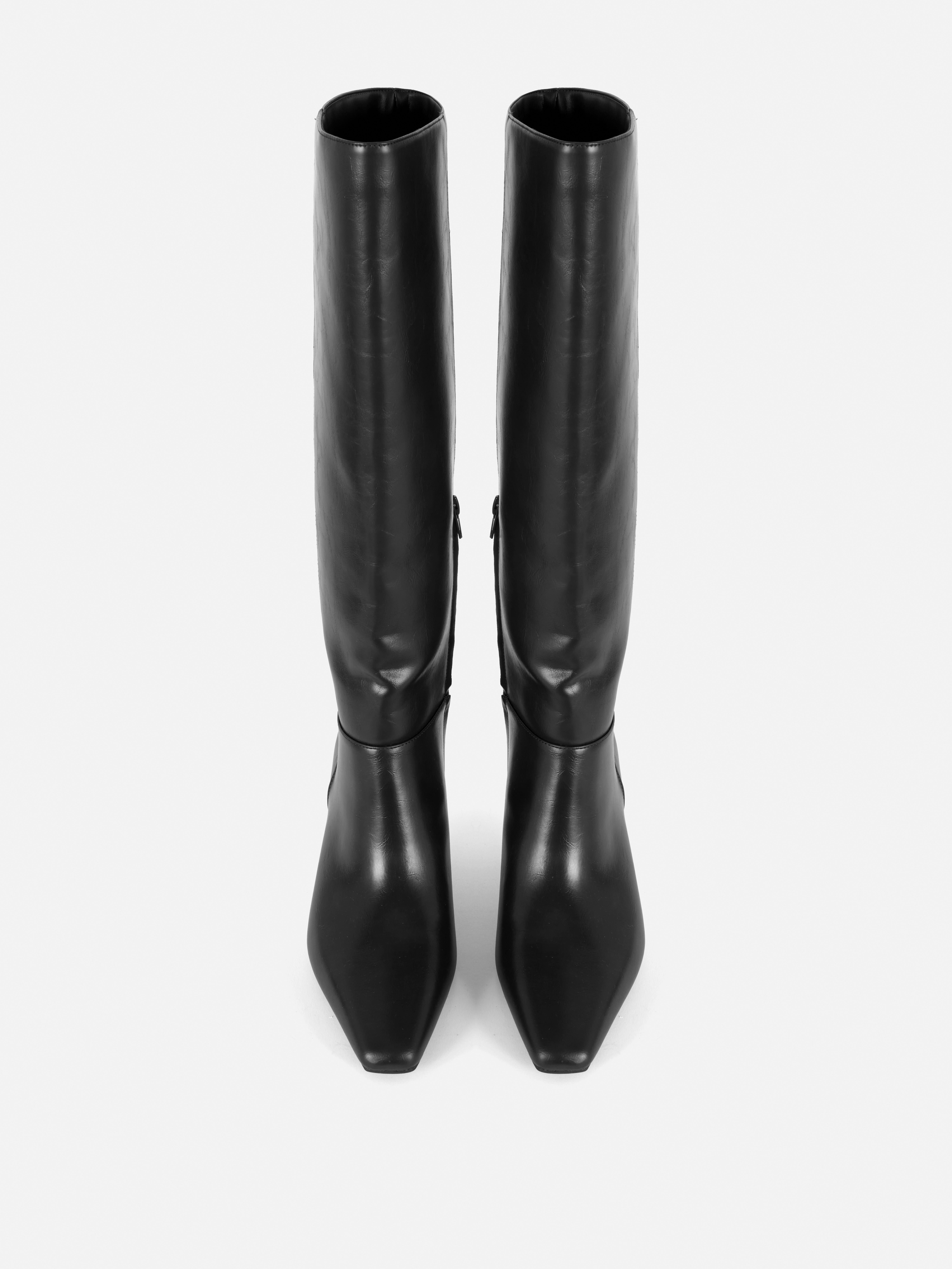 Paula Echevarría Knee High Heeled Boots