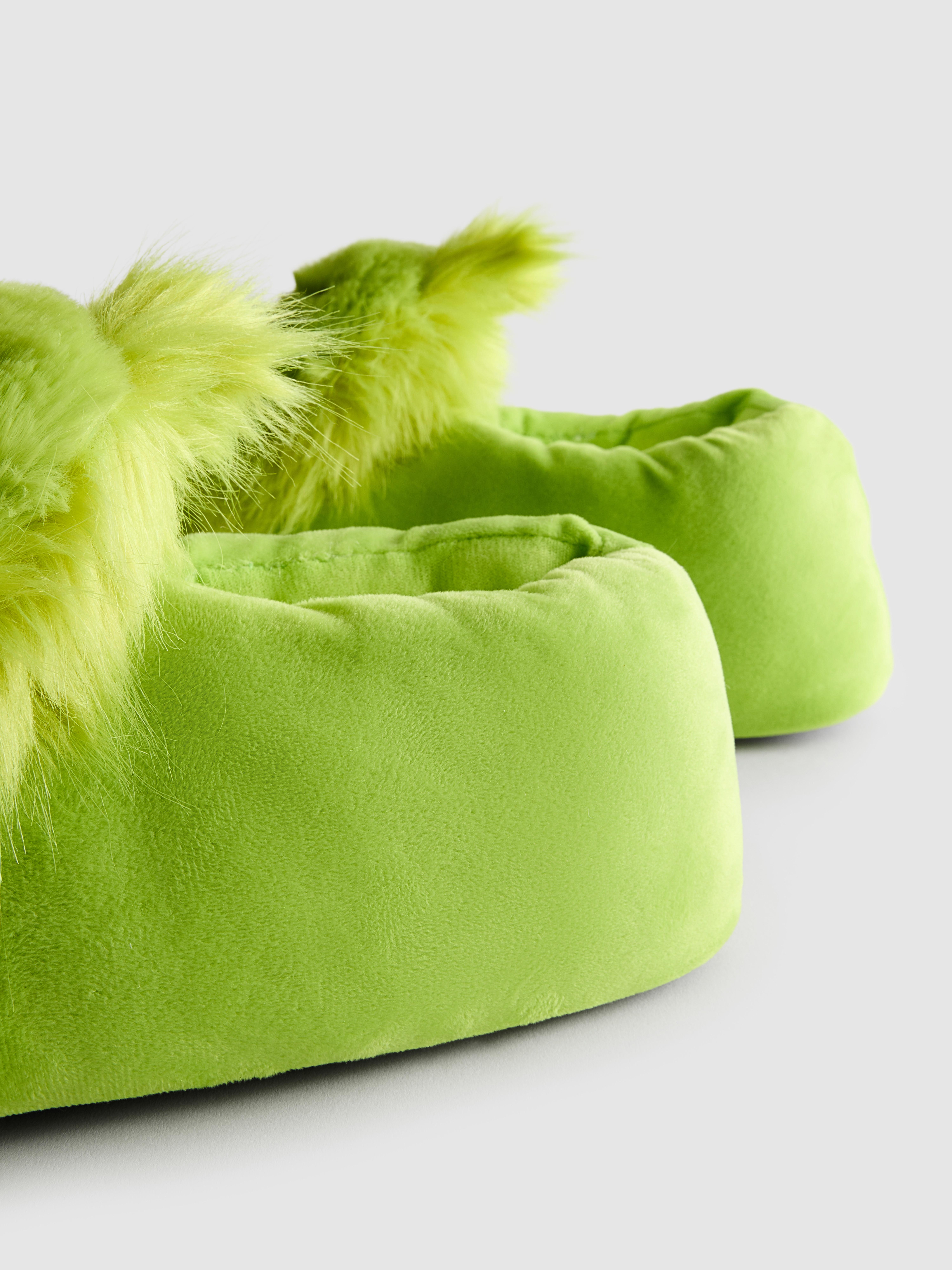 The Grinch Fluffy Mule Slippers